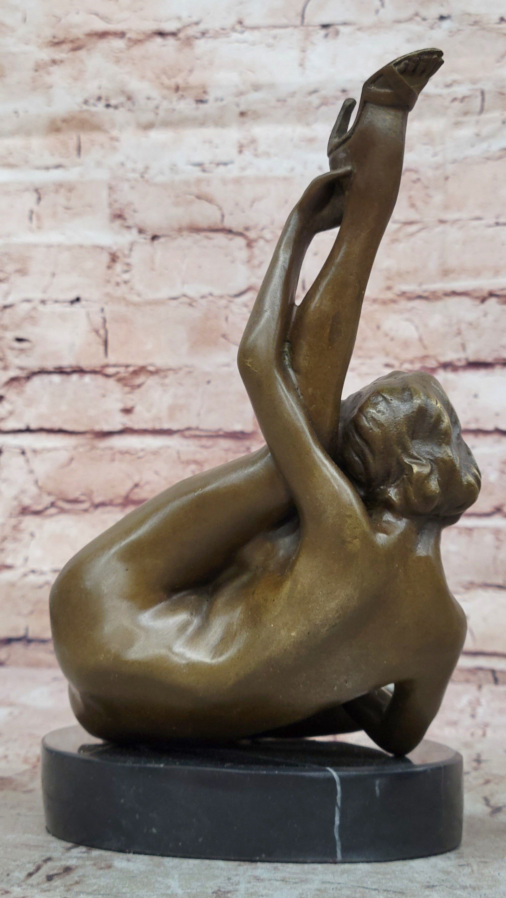 Abstract Modern Art Erotic Bronze Statue – Highly Erotic Sexual Nude Conversation Starter on Sale