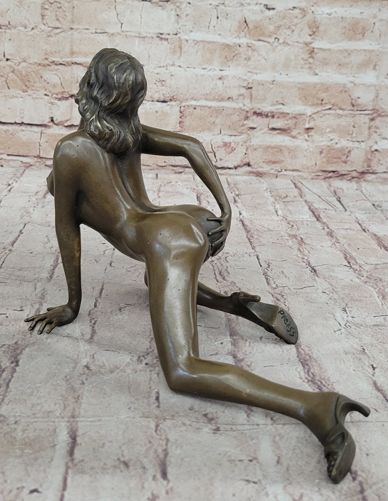 Hot Cast Sexual Sex Erotic Nude Love Bronze Sculpture Statue Signed Figure Sale