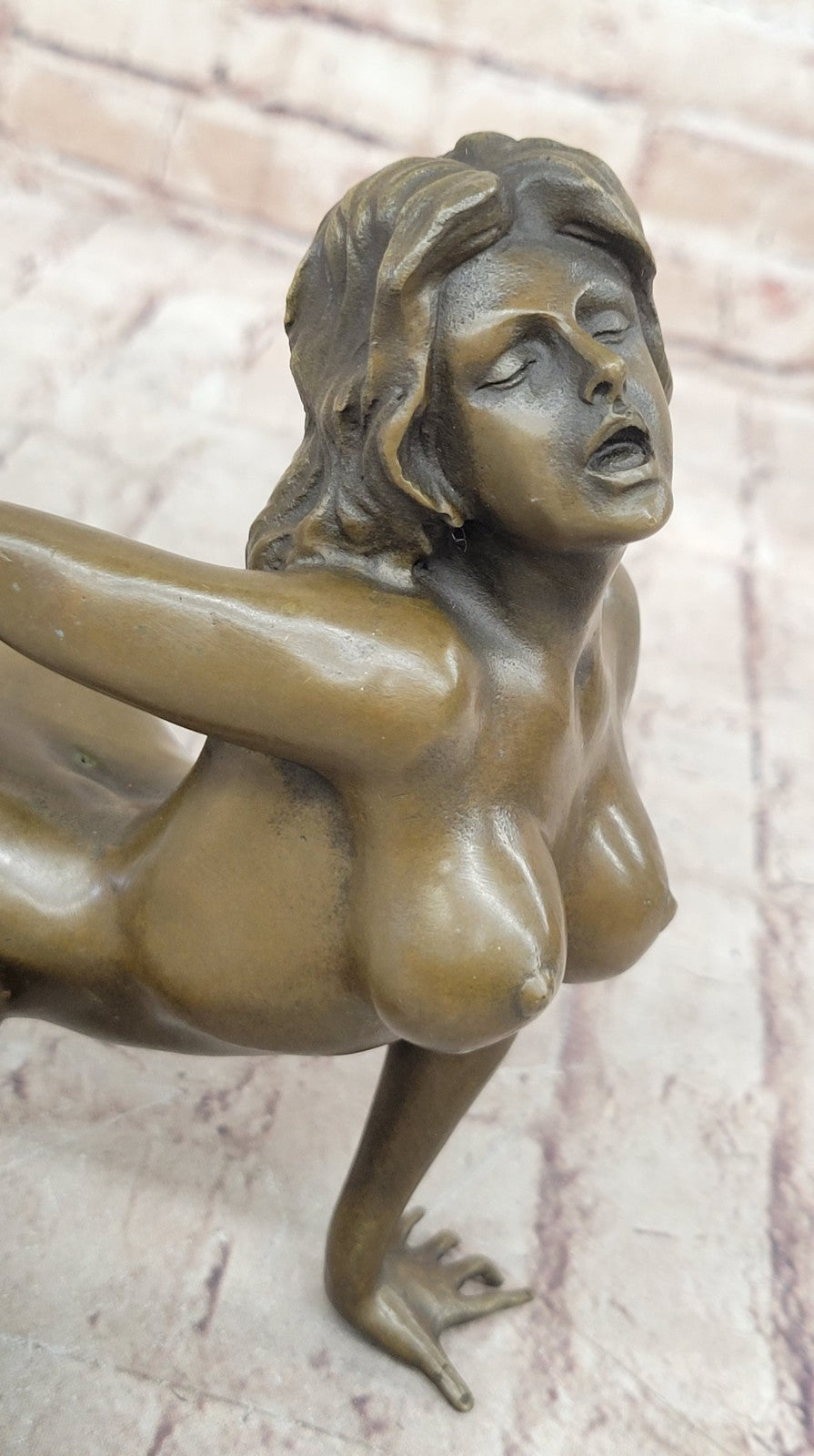 Hot Cast Sexual Sex Erotic Nude Love Bronze Sculpture Statue Signed Figure Sale