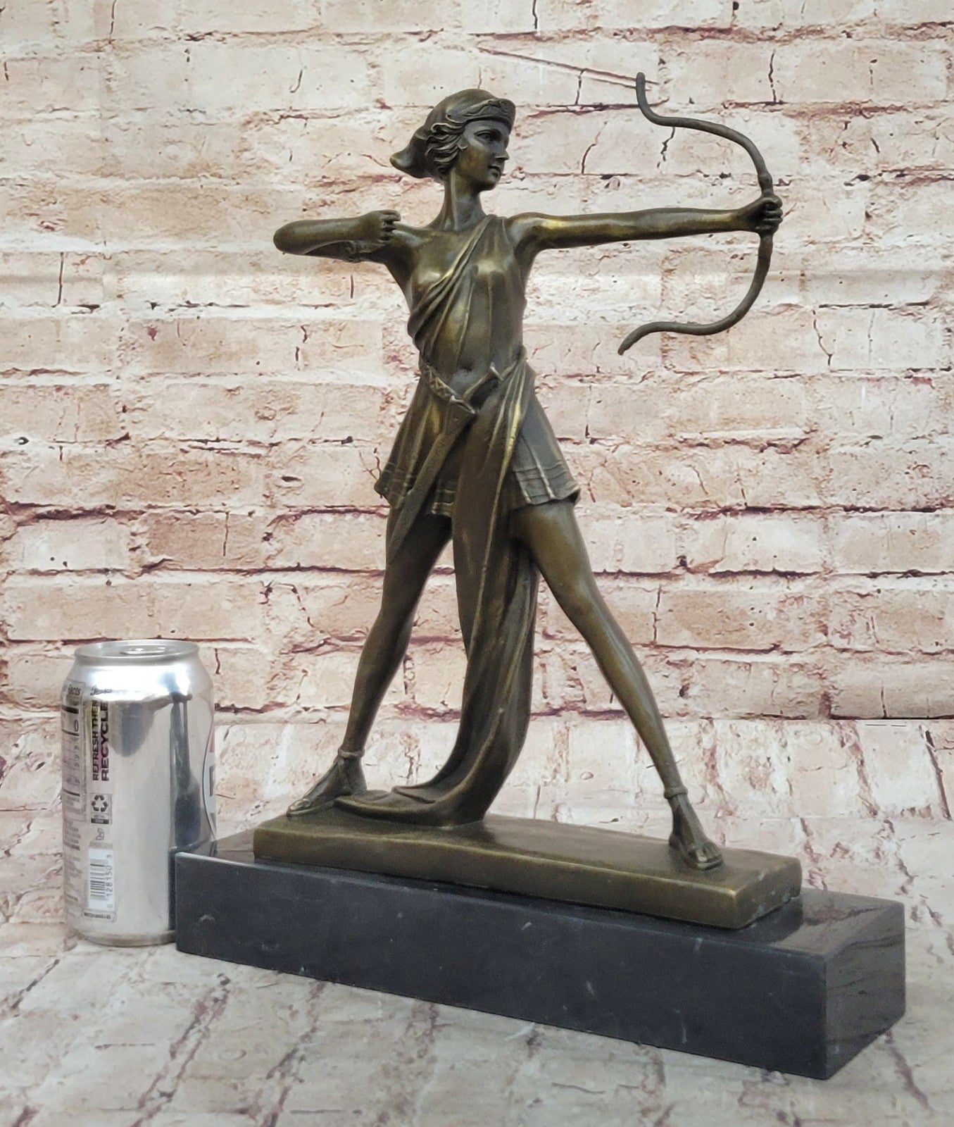 Handcrafted bronze sculpture SALE Nemorensis Diana Faguays Le Signed Deco Figure