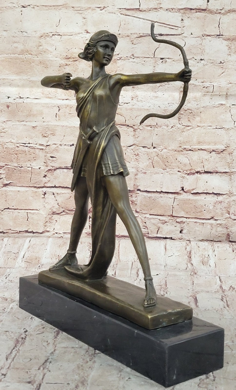 Handcrafted bronze sculpture SALE Nemorensis Diana Faguays Le Signed Deco Figure