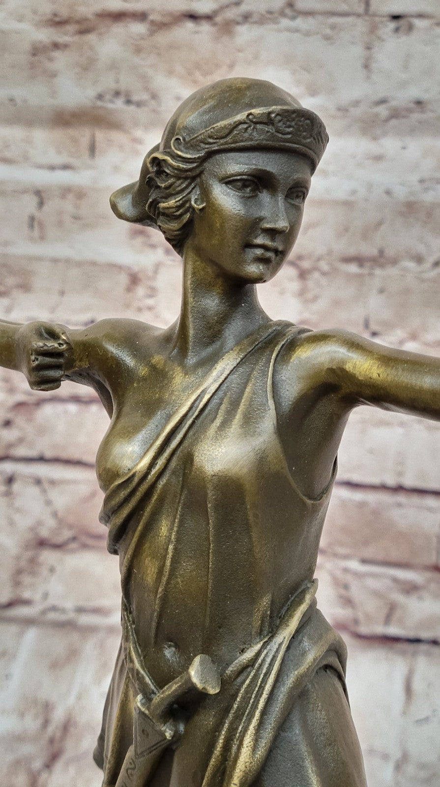 Handcrafted bronze sculpture SALE Nemorensis Diana Faguays Le Signed Deco Figure