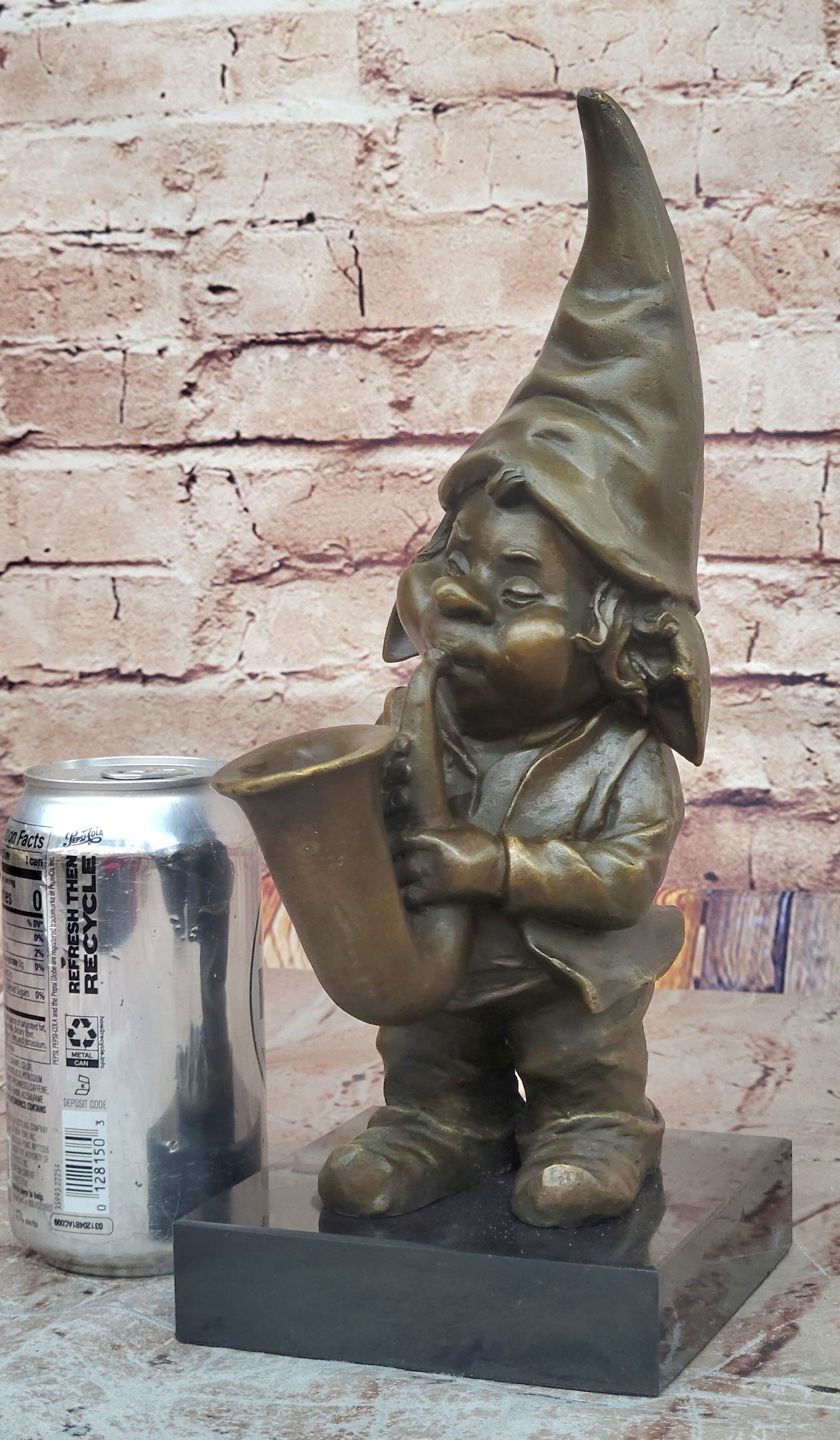 Handcrafted Detailed Signed Gnomes Made by Lost wax Method Bronze Statue GIFT