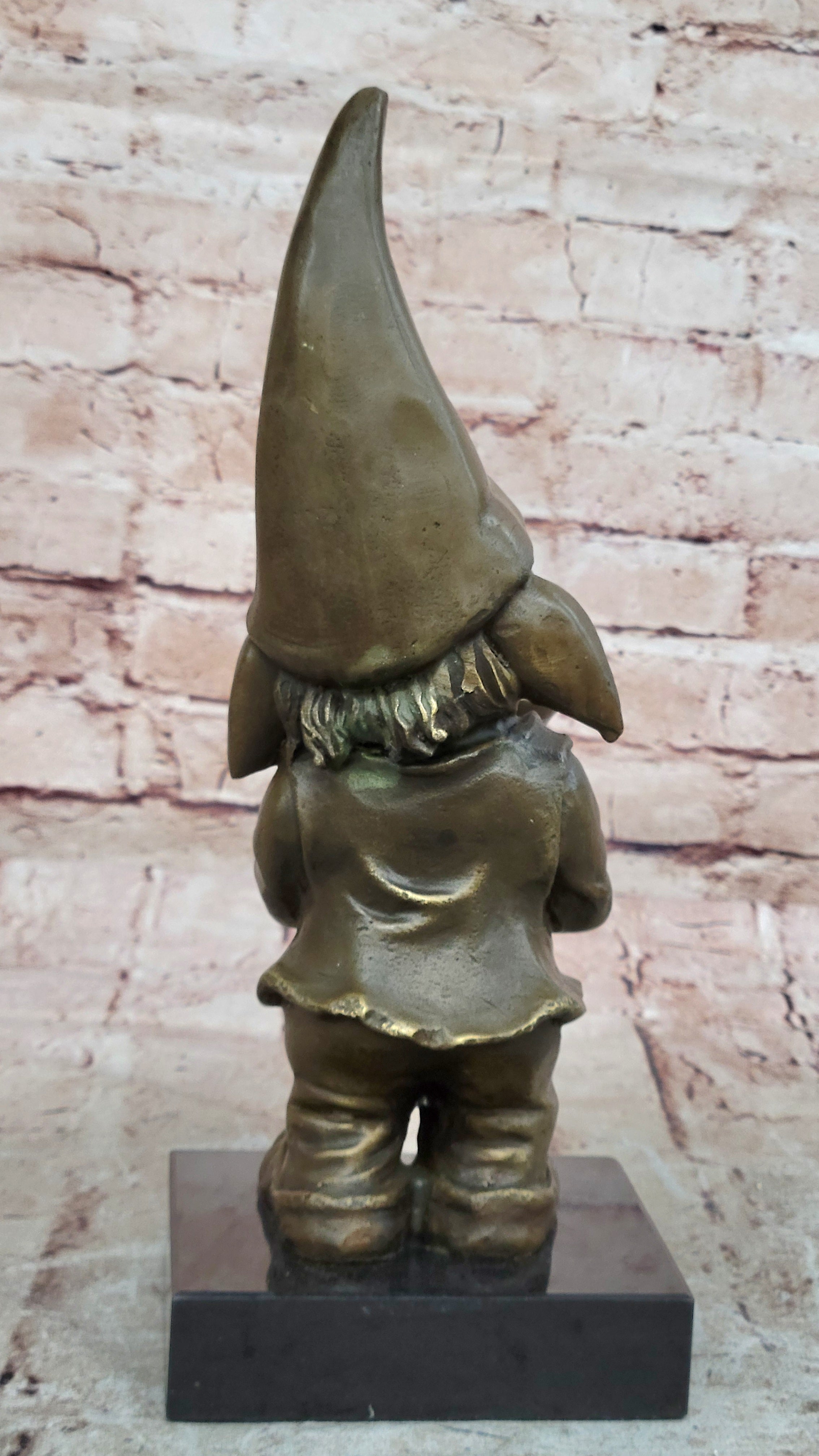 Handcrafted Detailed Signed Gnomes Made by Lost wax Method Bronze Statue GIFT