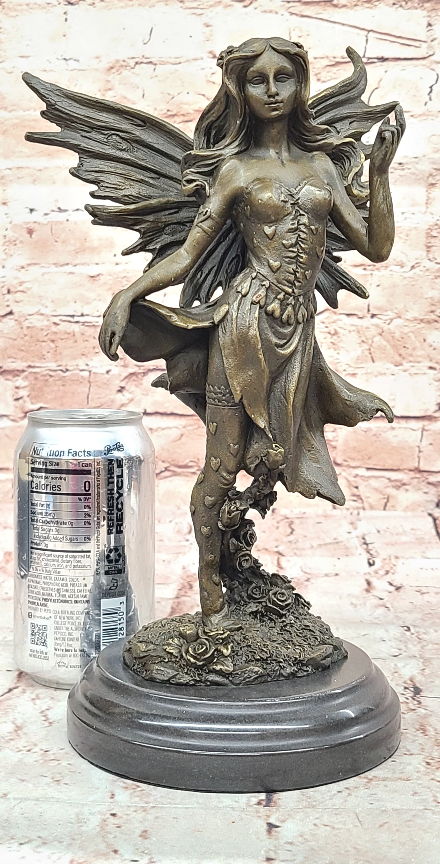 Handcrafted bronze sculpture SALE by VITALEH Italian Artist Angel Fairy Gift