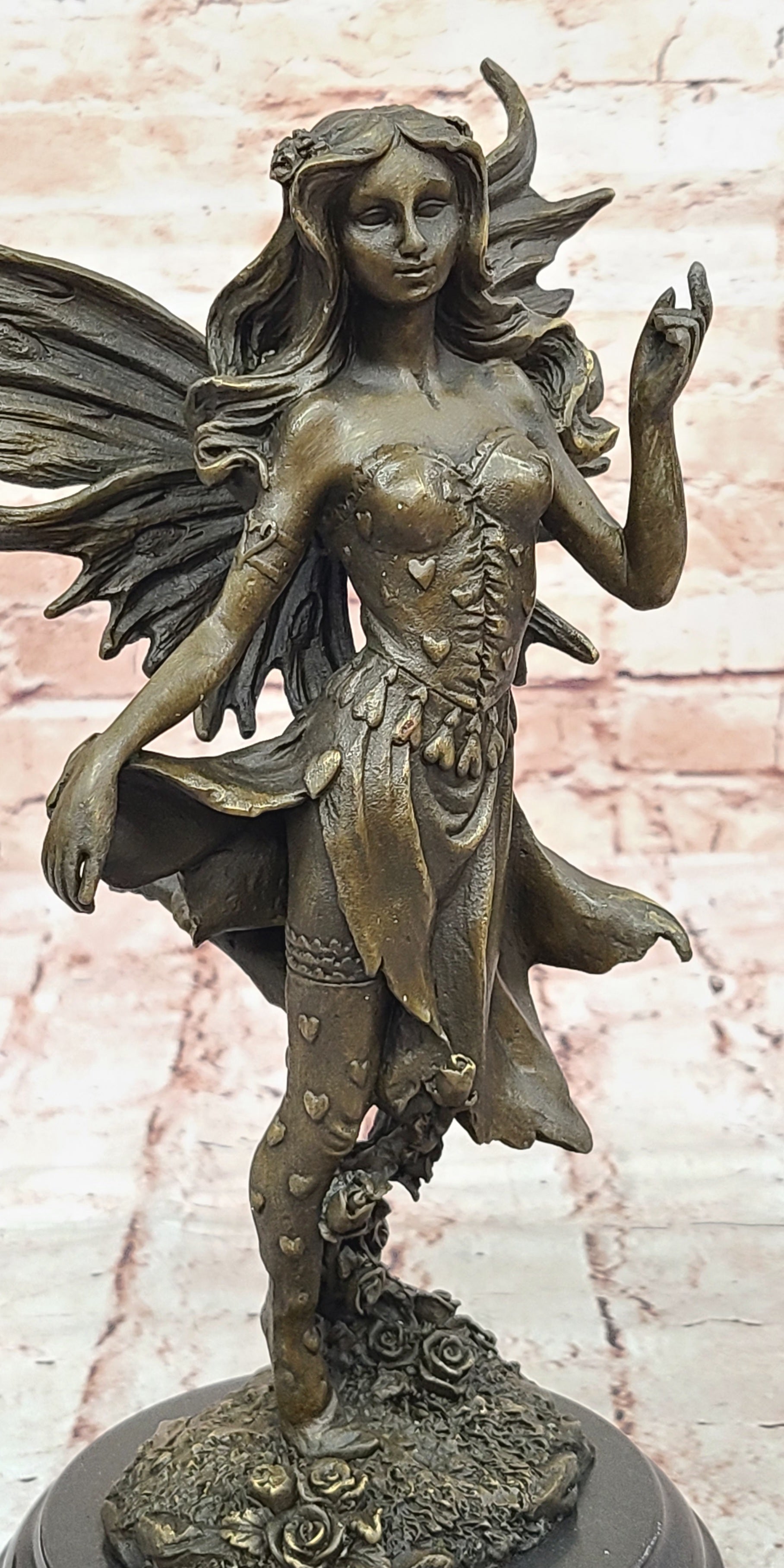 Handcrafted bronze sculpture SALE by VITALEH Italian Artist Angel Fairy Gift
