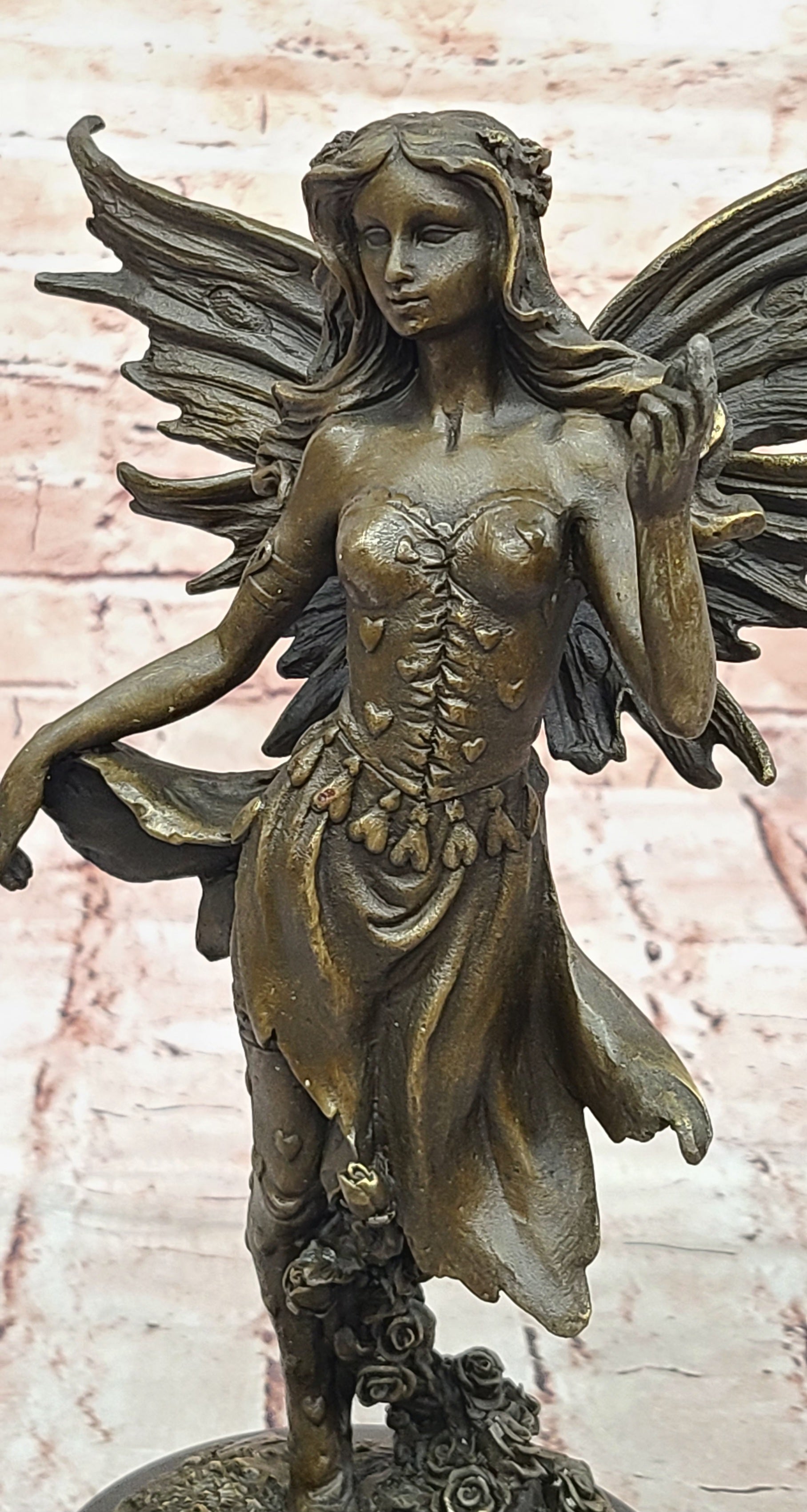 Handcrafted bronze sculpture SALE by VITALEH Italian Artist Angel Fairy Gift