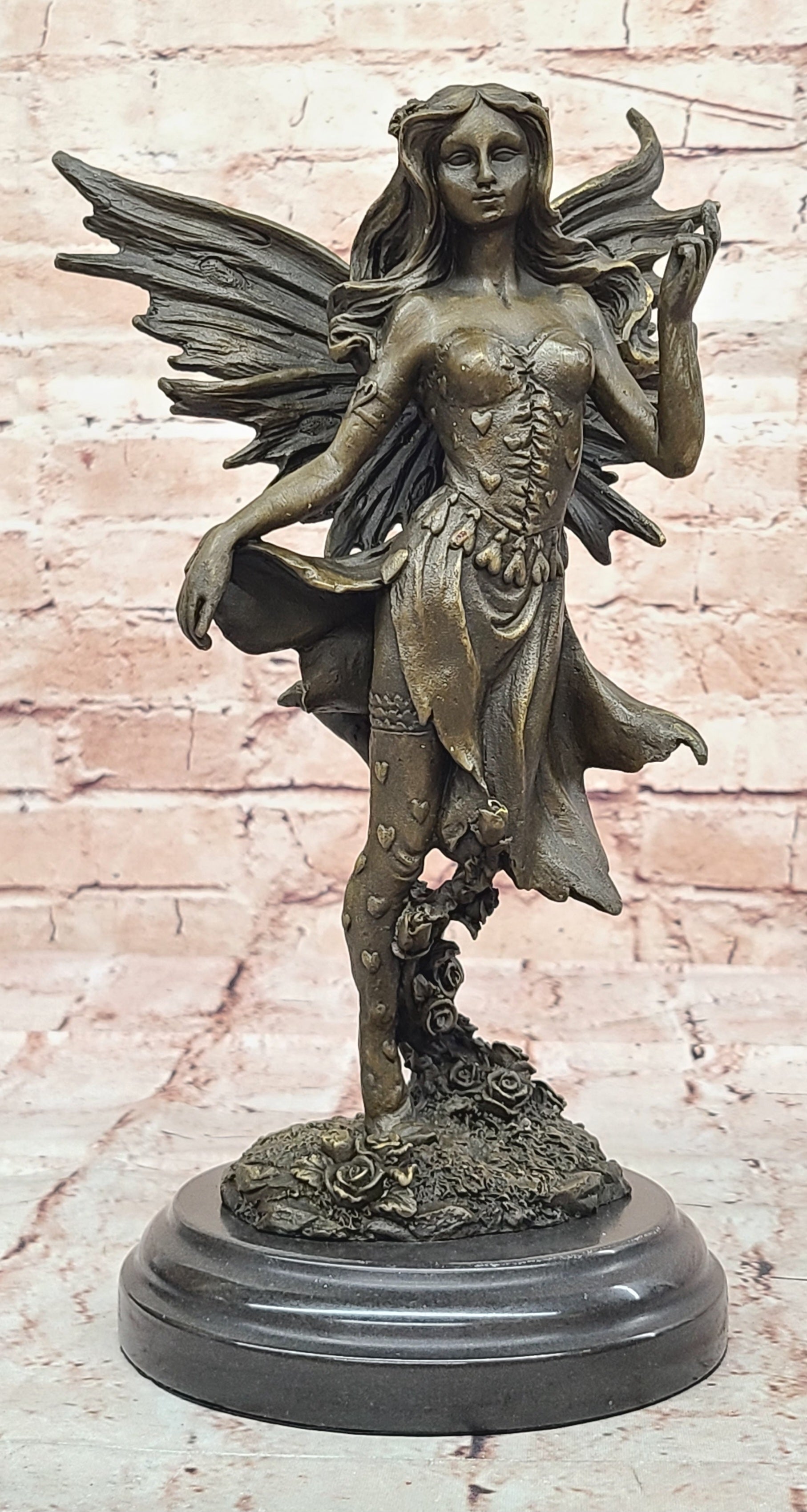 Handcrafted bronze sculpture SALE by VITALEH Italian Artist Angel Fairy Gift