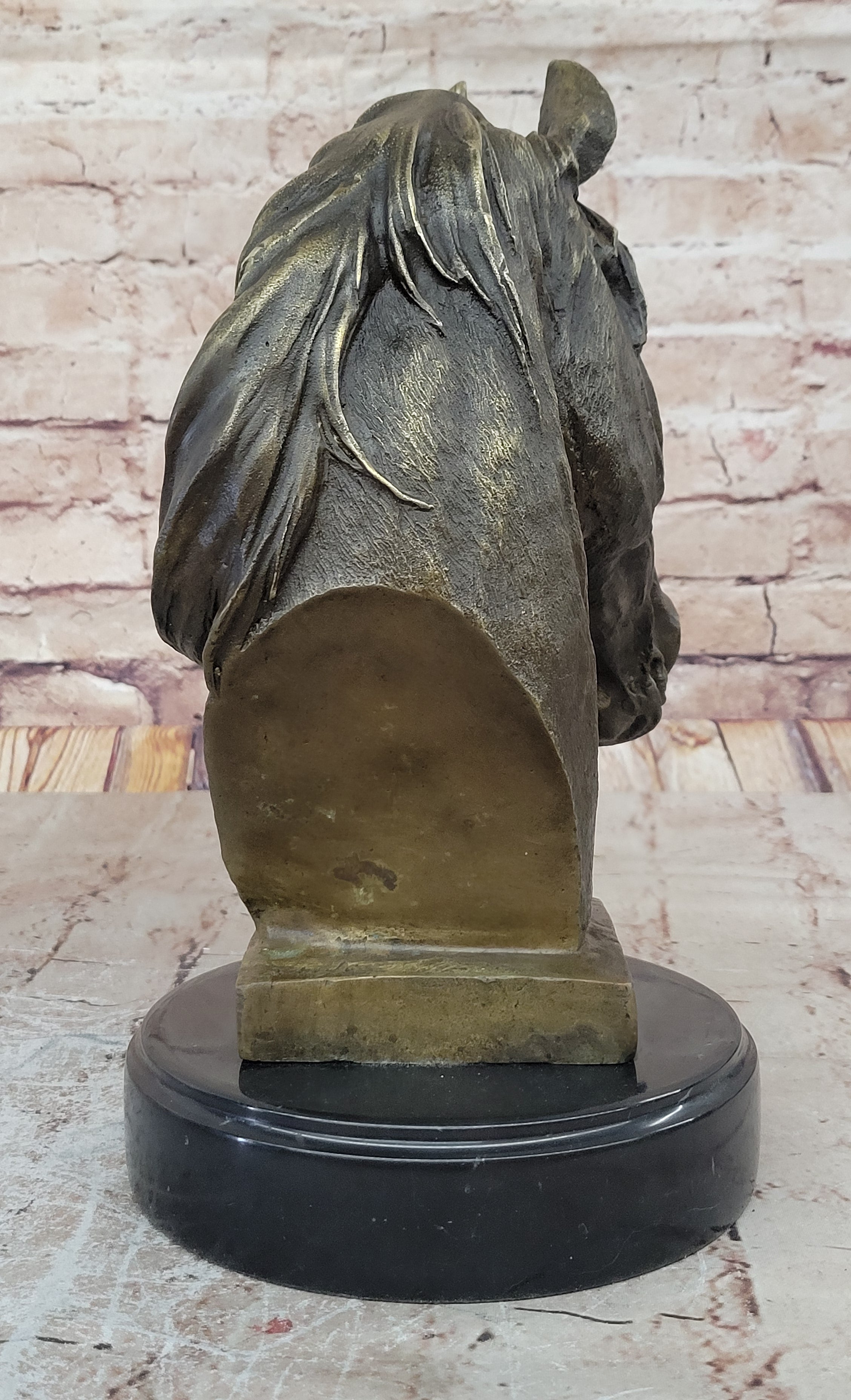 Handcrafted bronze sculpture SALE Head Horse Bust Unique Barye Signed Figurine