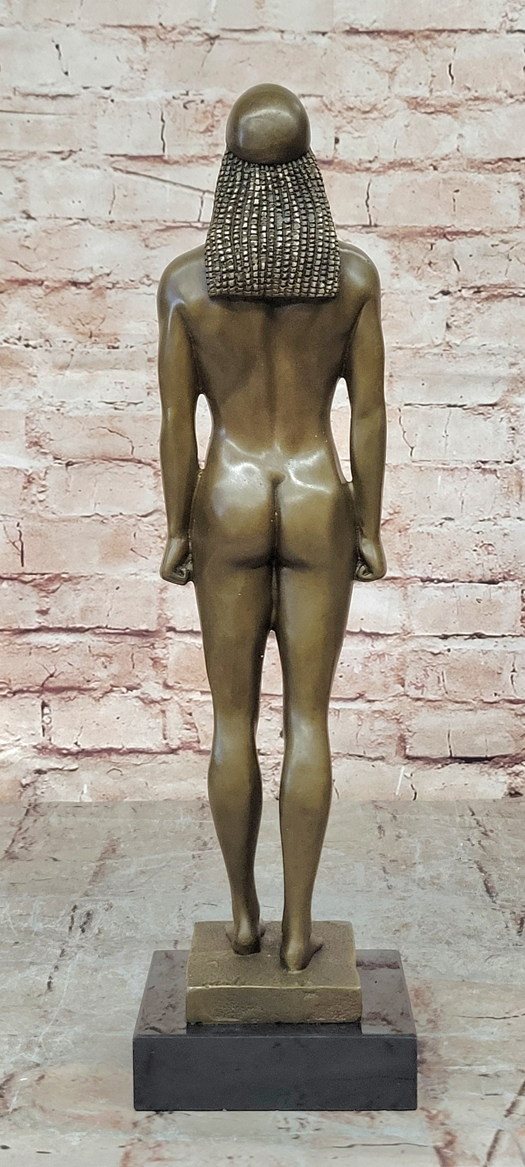 Hot Cast Bronze Sculpture of a Kouros Male Prince Art Statue Figurine Lost Wax Method