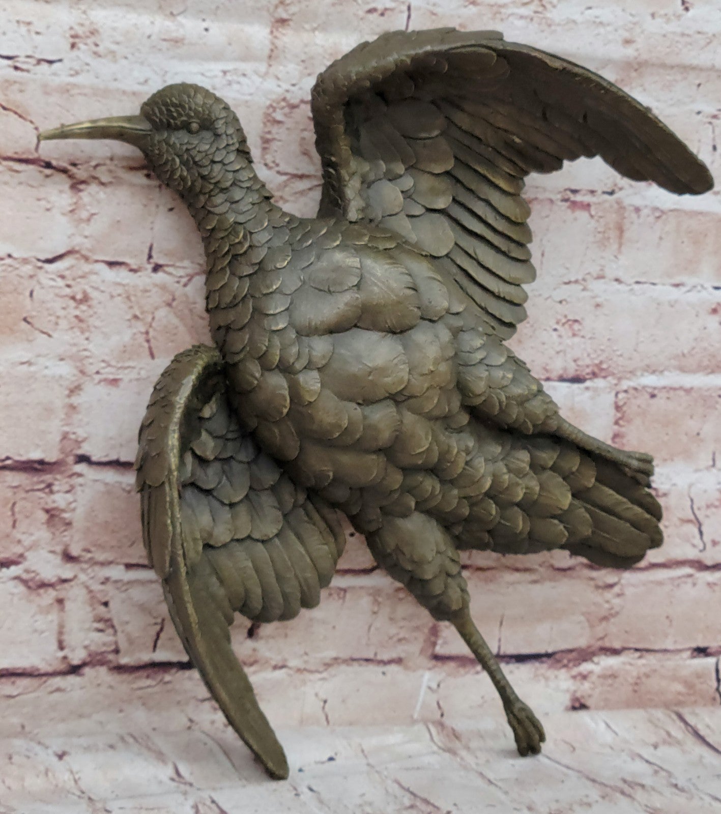 Metal Casting Bronze Eagle Statue Hawk Sculpture Falcon Bird Decorative