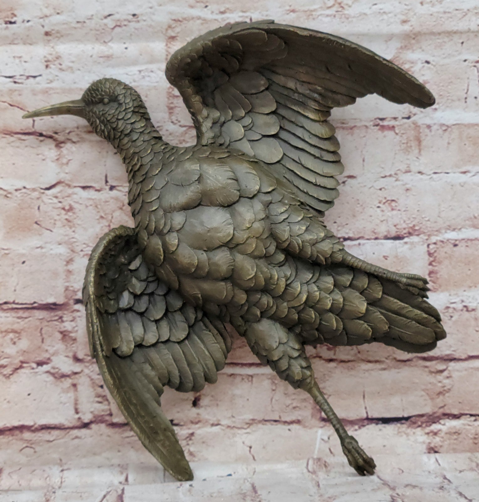Metal Casting Bronze Eagle Statue Hawk Sculpture Falcon Bird Decorative