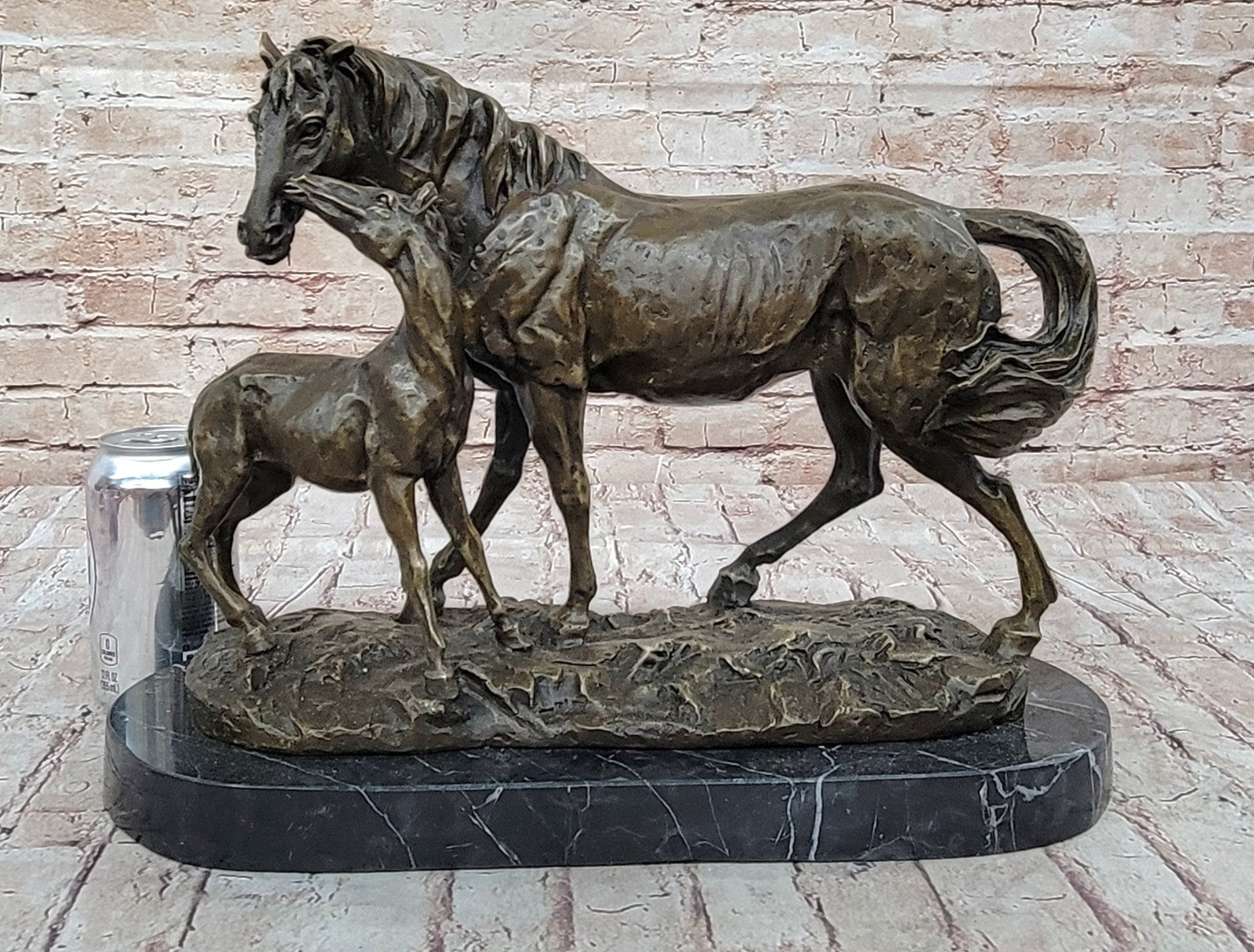 Bronze Marble Western Statue Horse Farm Sculpture LARGE Handcrafted Masterpiece