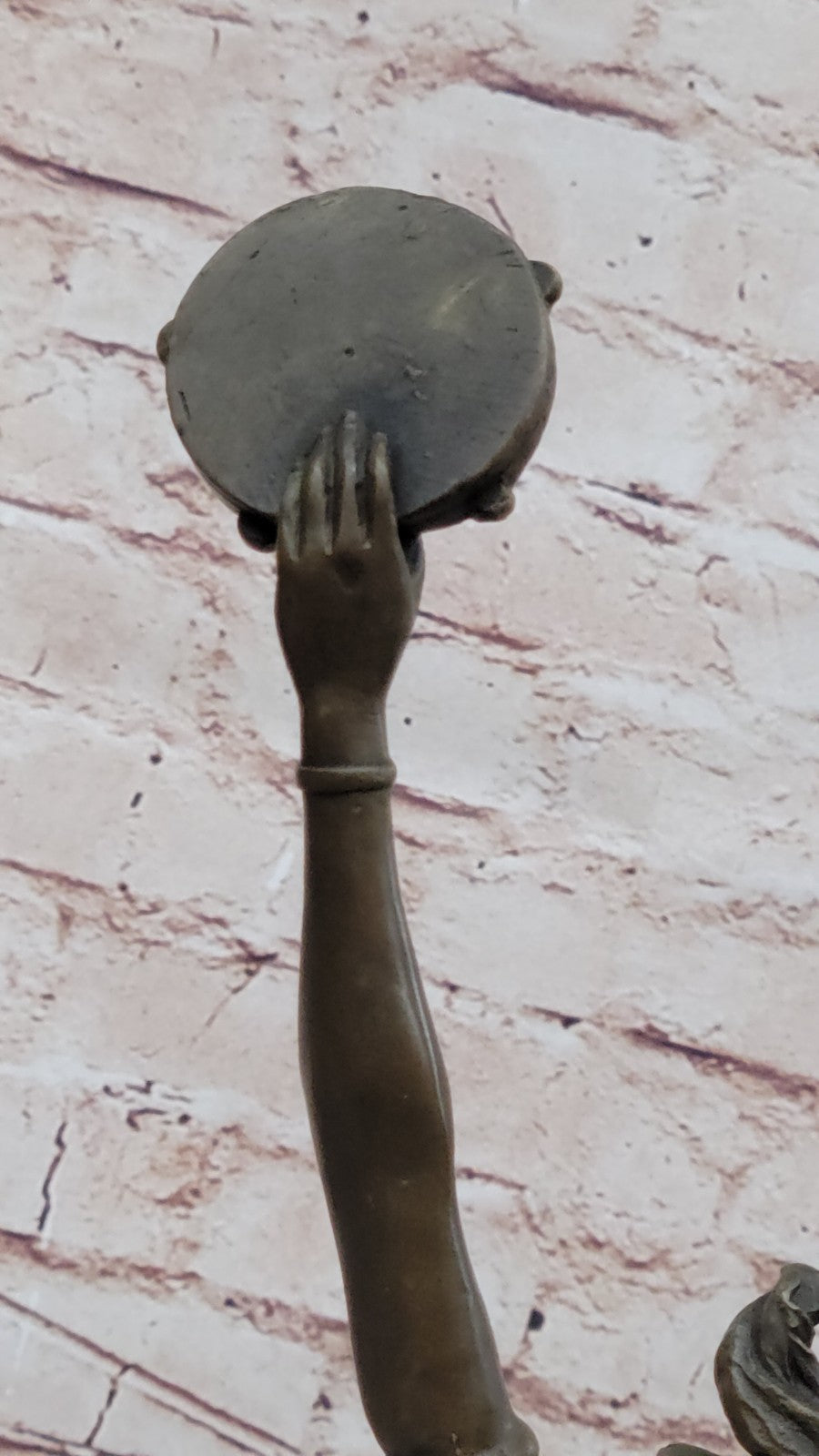 Art Nouveau Tambourine Dancer Bronze Sculpture Detailed Museum Quality Artwork