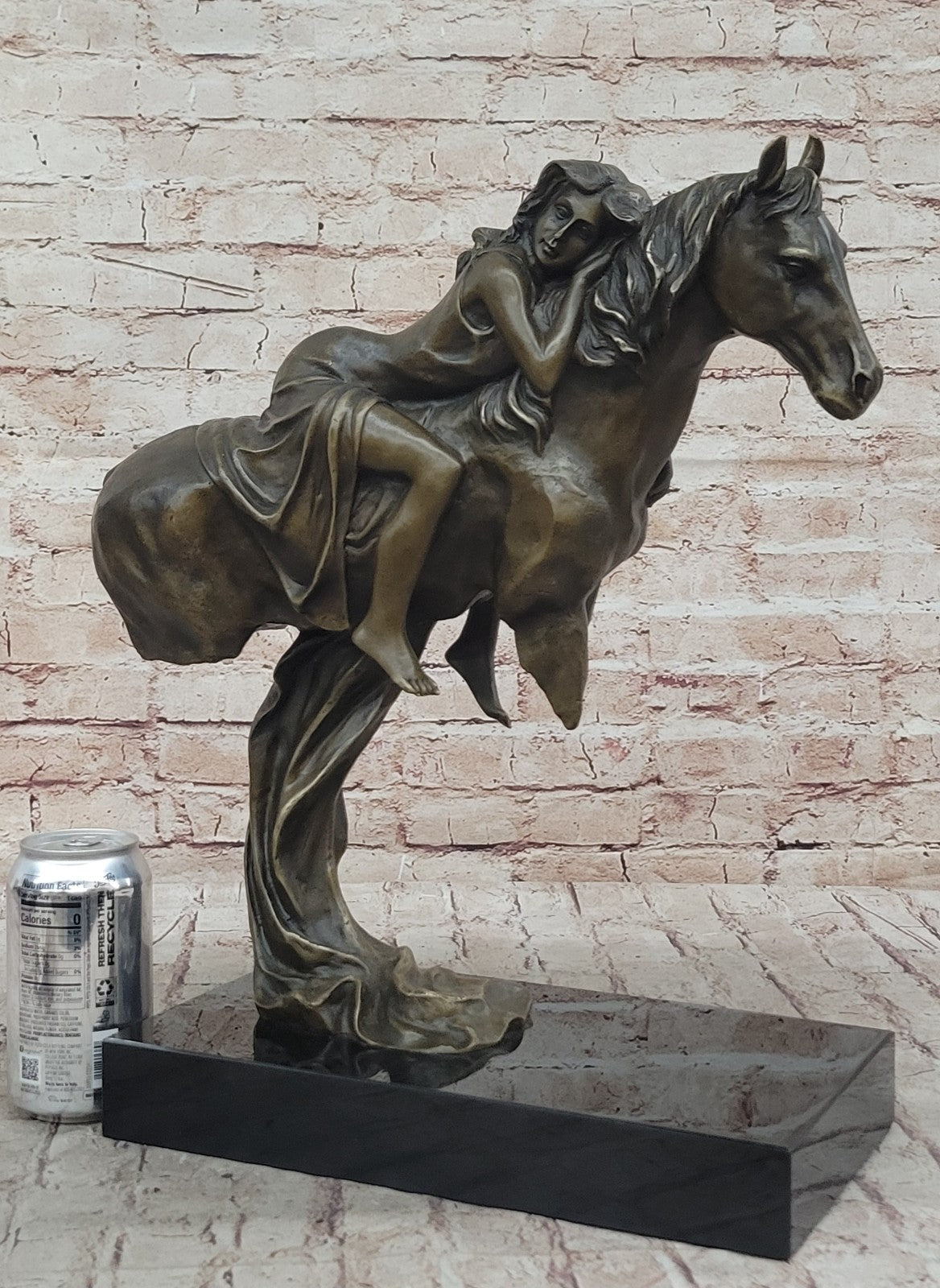 Handcrafted bronze sculpture SALE Rest Woman Lovely Exquisite Original Signed