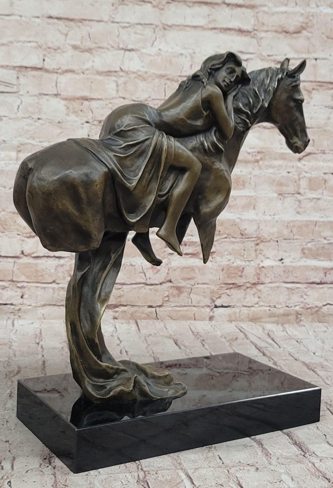 Handcrafted bronze sculpture SALE Rest Woman Lovely Exquisite Original Signed