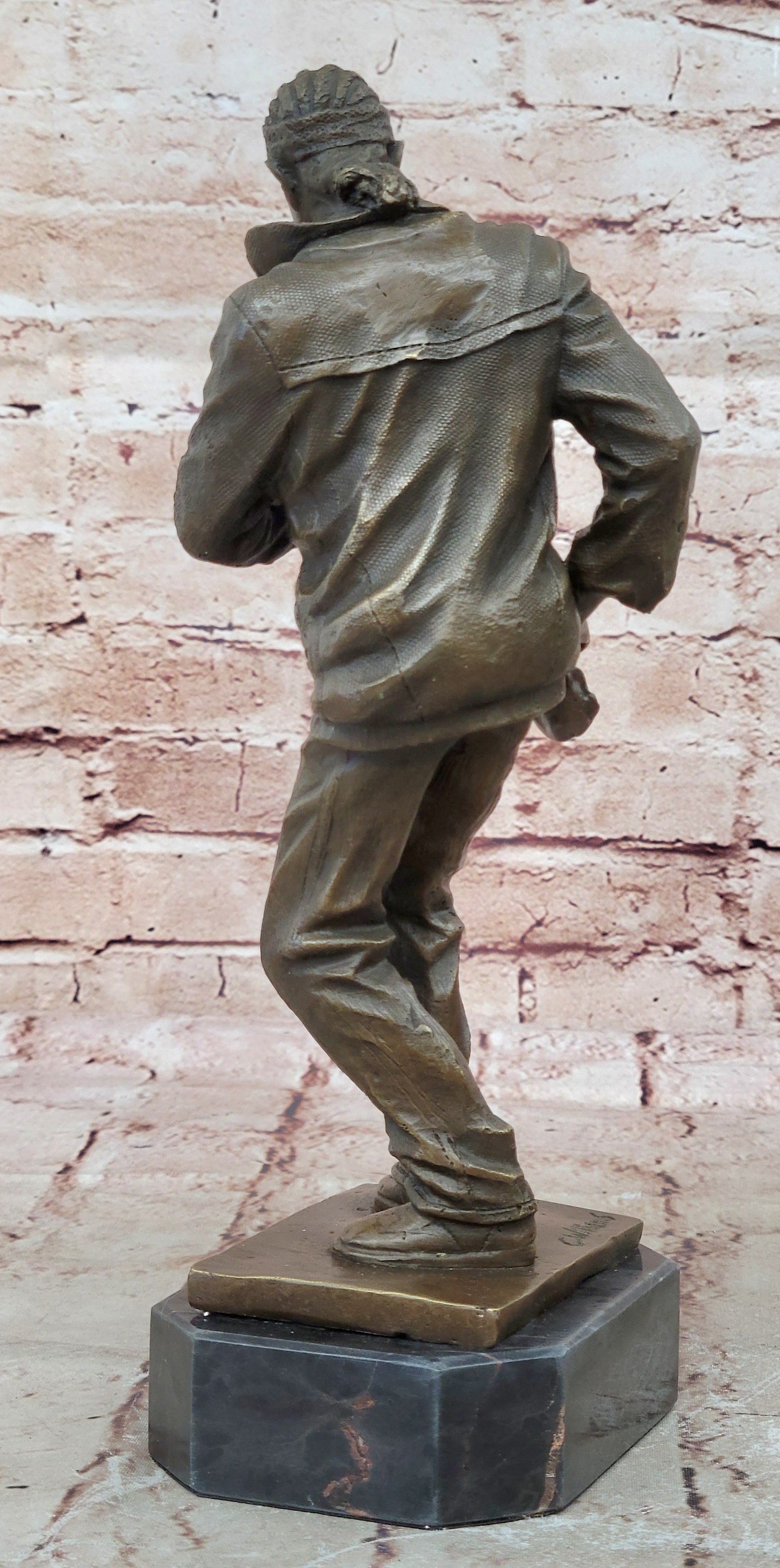 Bronze Sculpture Signed Original American artist Williams Home Office Decoration