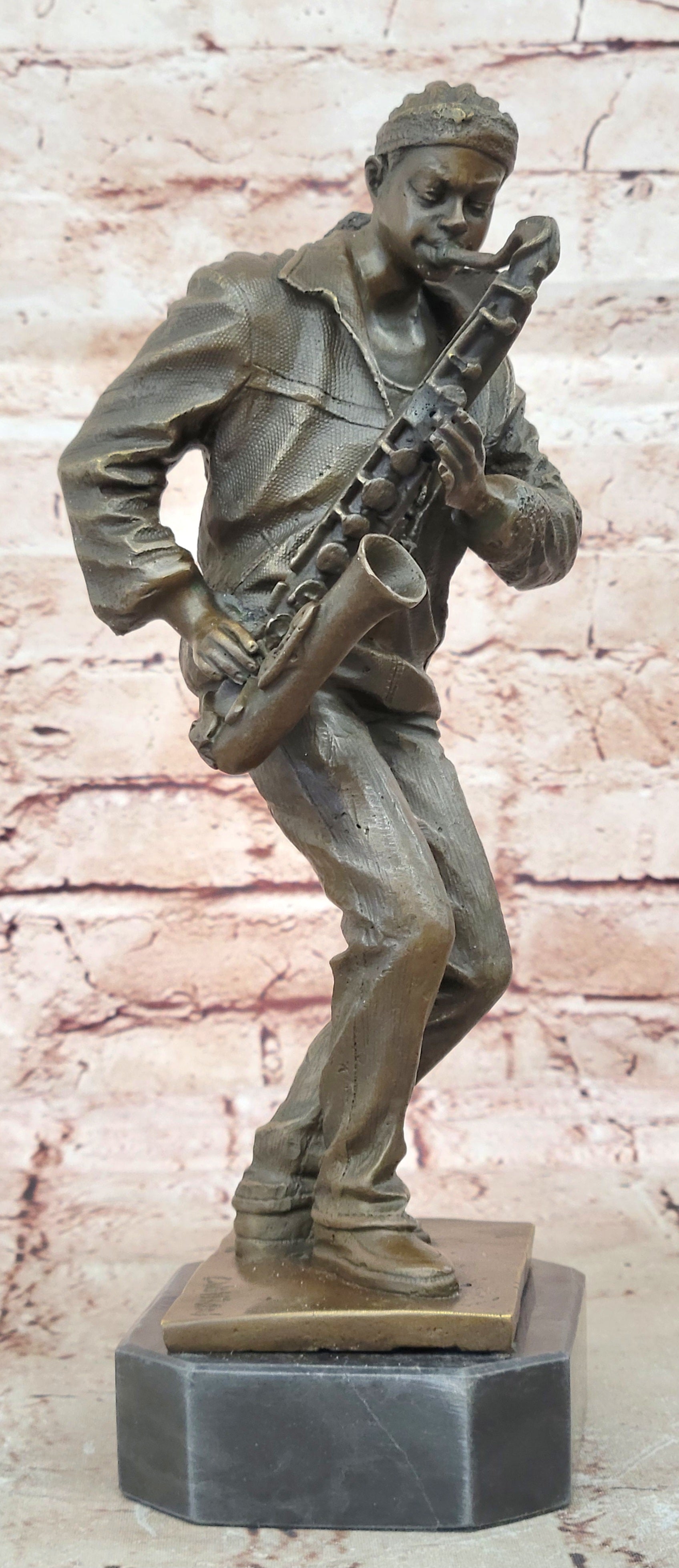 Bronze Sculpture Signed Original American artist Williams Home Office Decoration