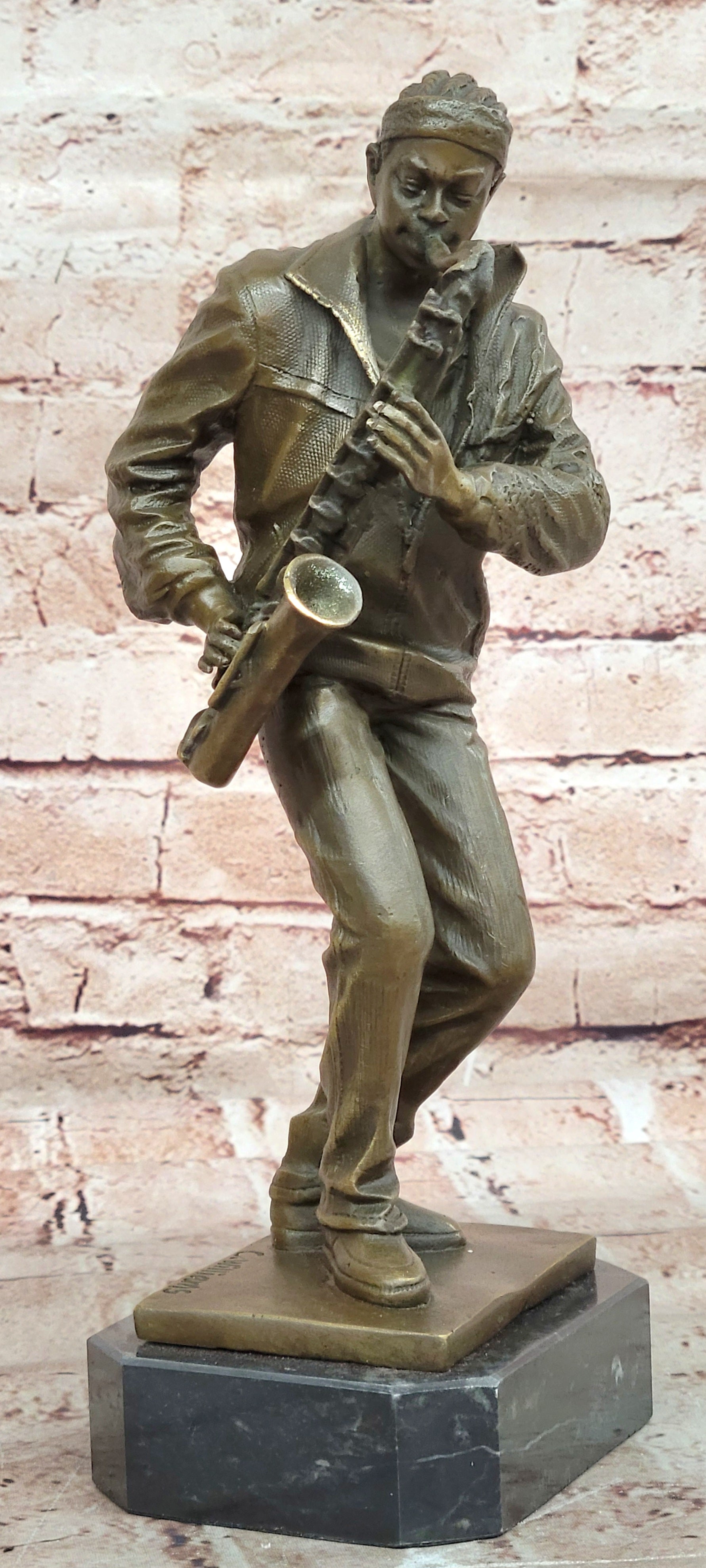 Bronze Sculpture Signed Original American artist Williams Home Office Decoration