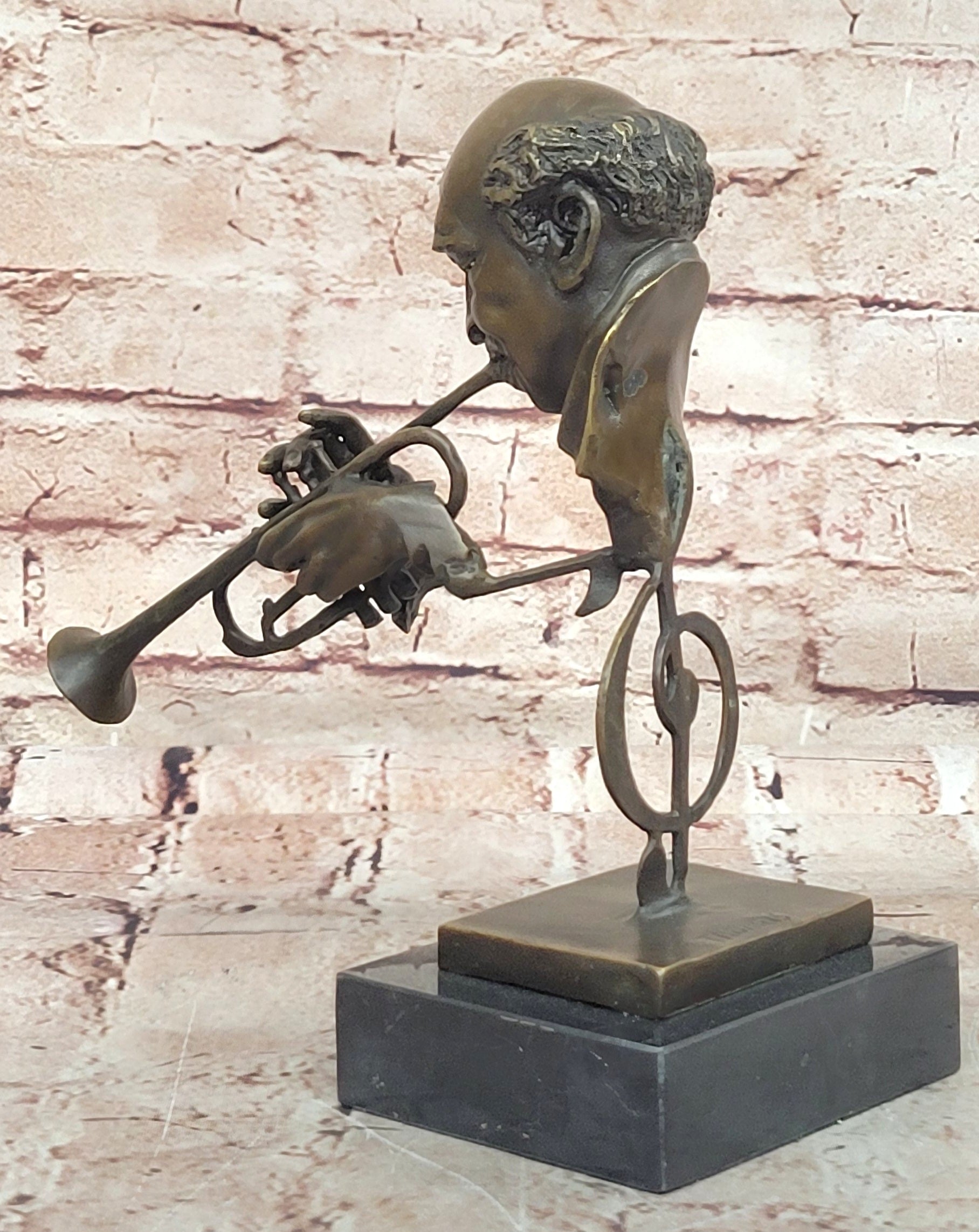 Supreme-African American Musician Hot Cast Music Art Deco Bronze Sculpture Figure