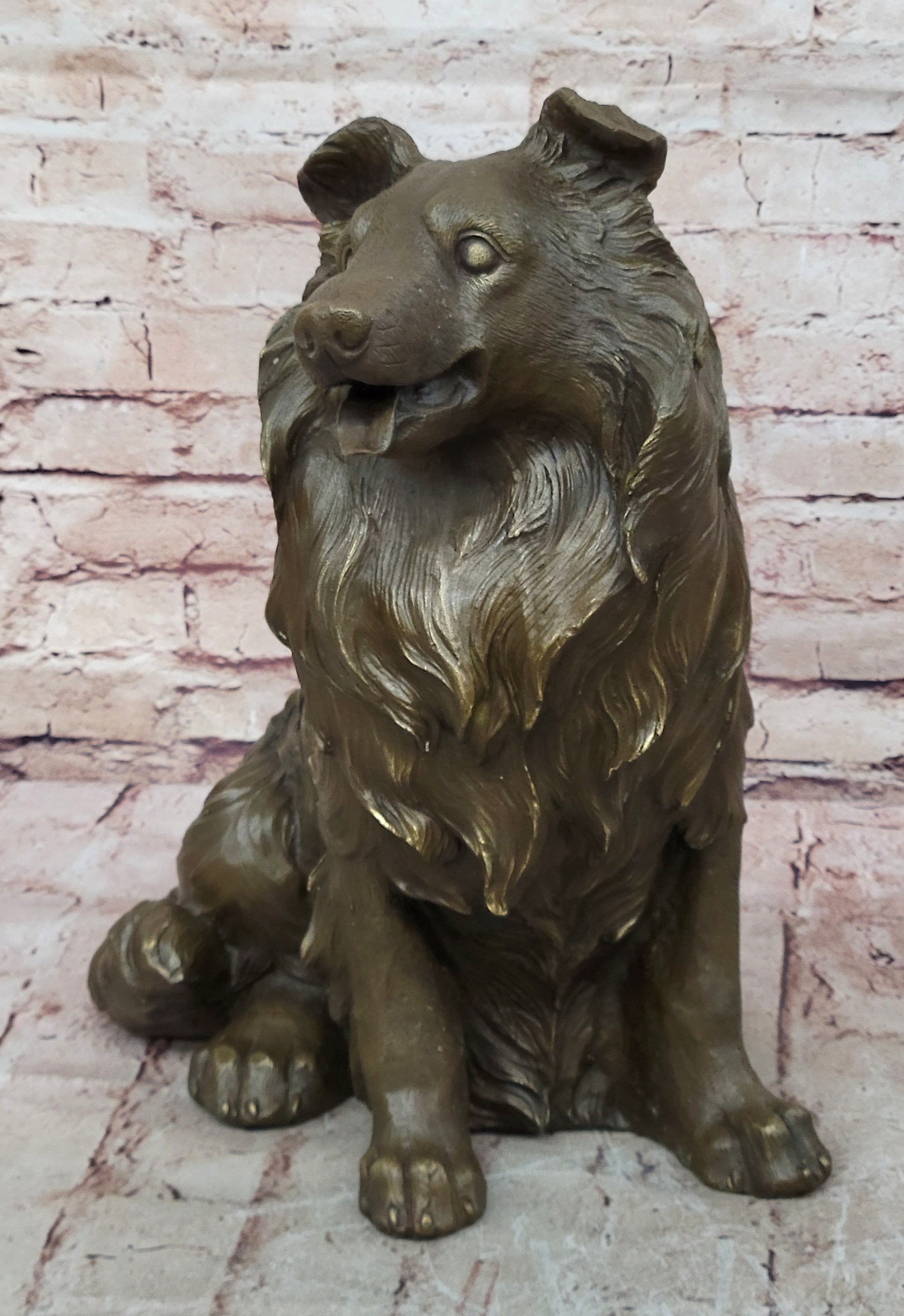 Signed Original Williams Lassie Hot Cast Bronze Masterpiece Yard/Garden Decor