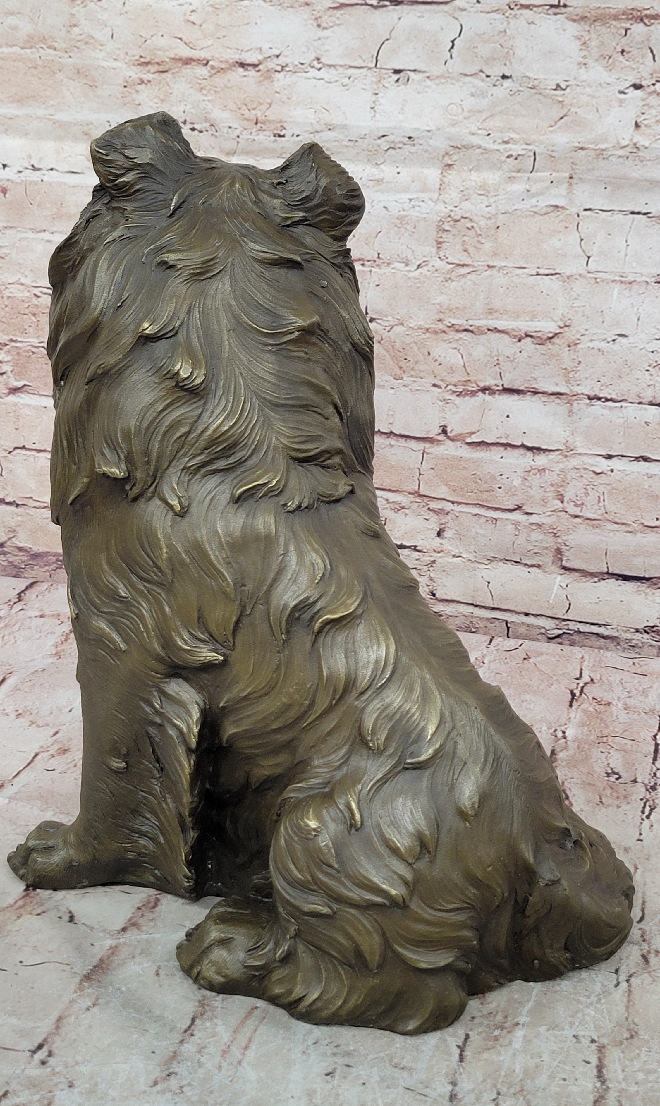 Signed Original Williams Lassie Hot Cast Bronze Masterpiece Yard/Garden Decor