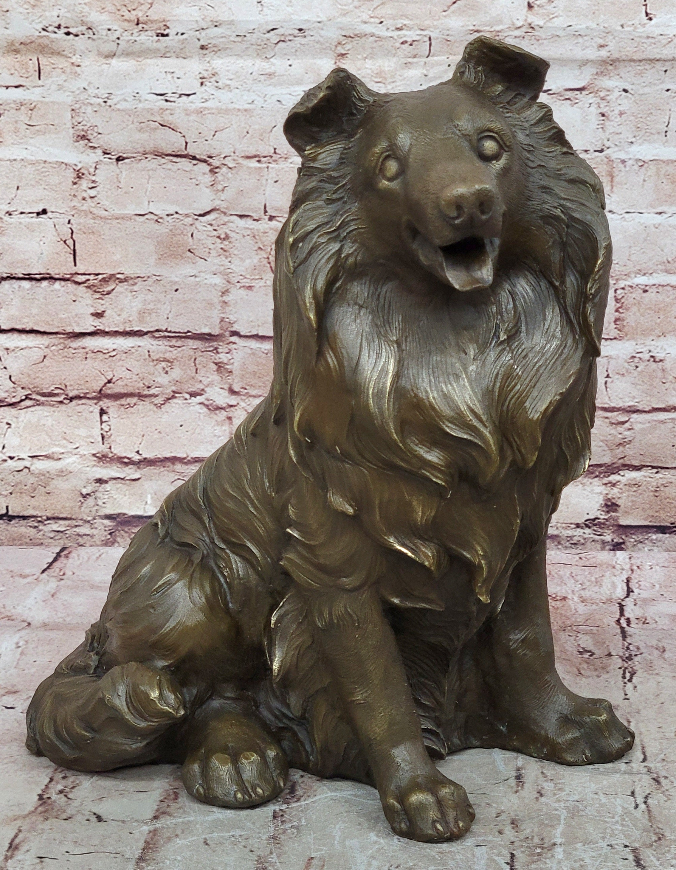Signed Original Williams Lassie Hot Cast Bronze Masterpiece Yard/Garden Decor