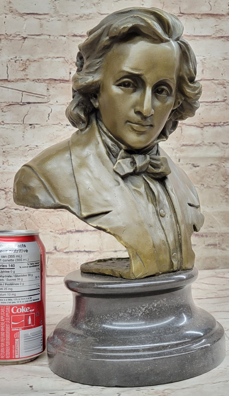 Chopin Bust Museum Quality Bronze Sculpture Statue Figurine Figure Art Deco