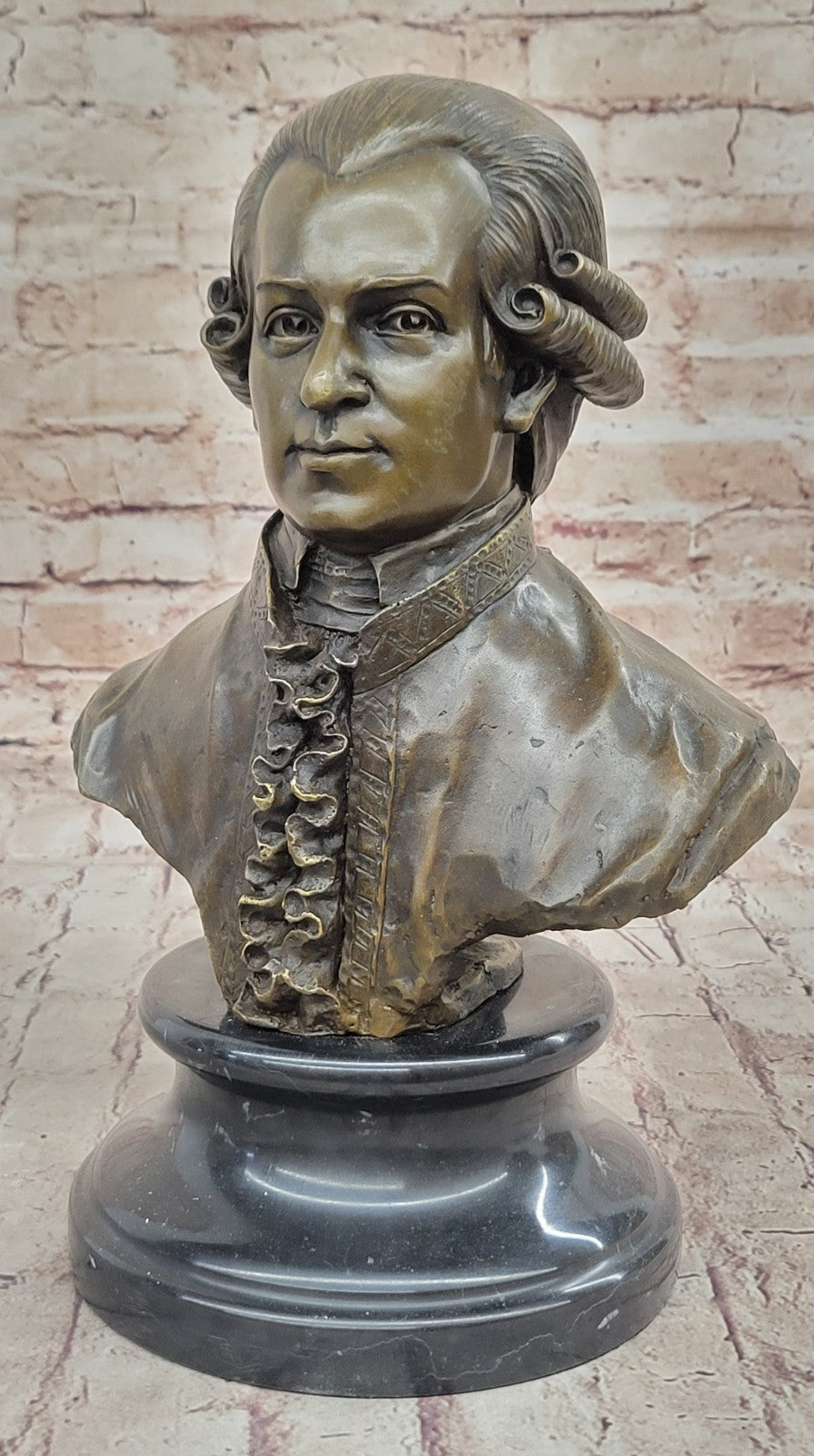 MOZART The Magic MUSIC Playing Piano Sculpture Statue Bronze Hot Cast Figurine