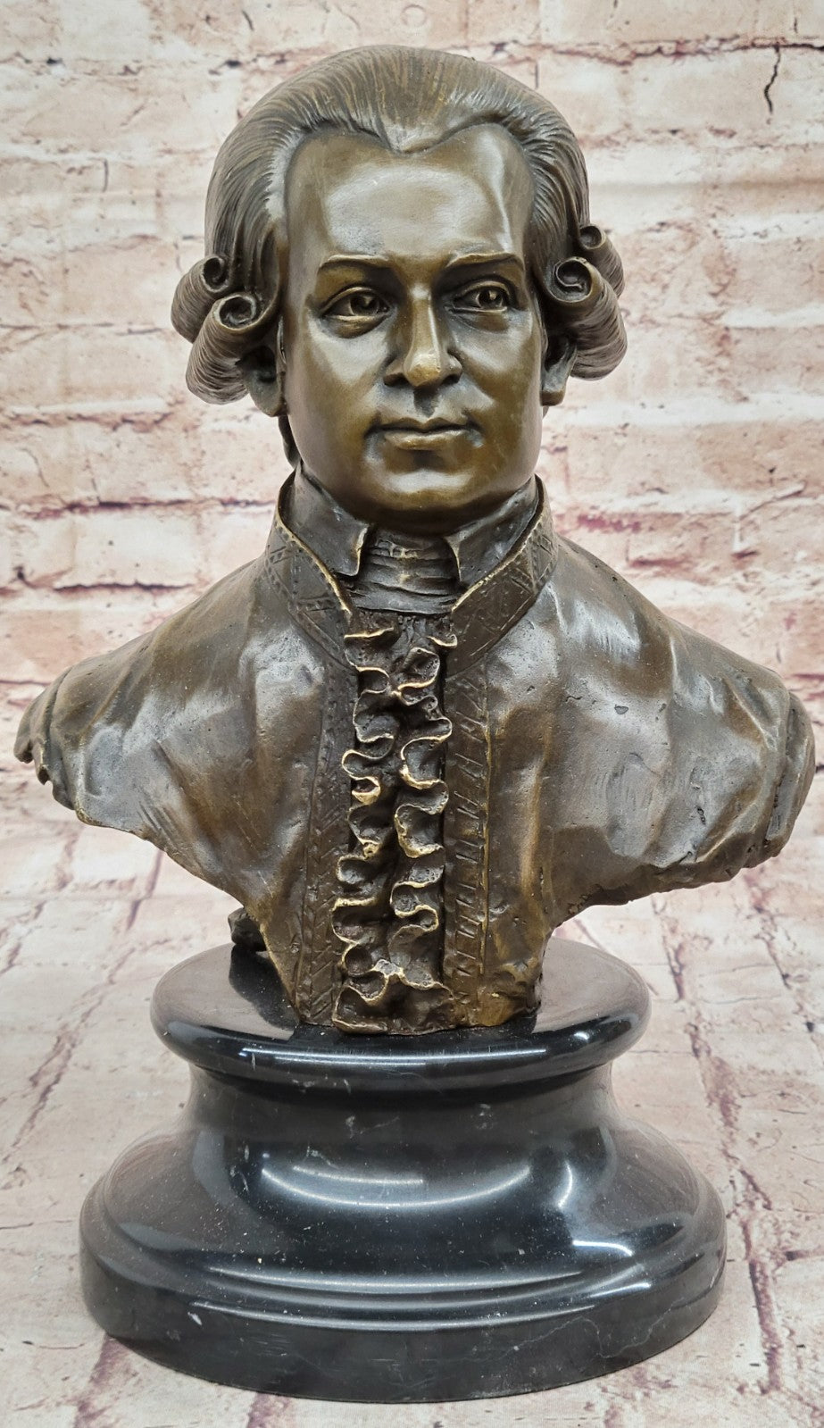 MOZART The Magic MUSIC Playing Piano Sculpture Statue Bronze Hot Cast Figurine