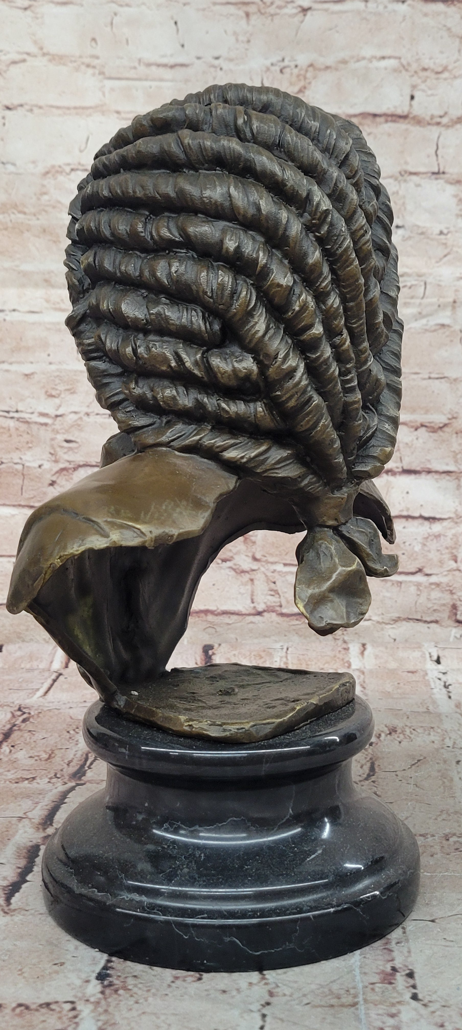 Handcrafted 100% Real Bronze Bust Johann Sebastian Bach Hot Cast Figurine Figure