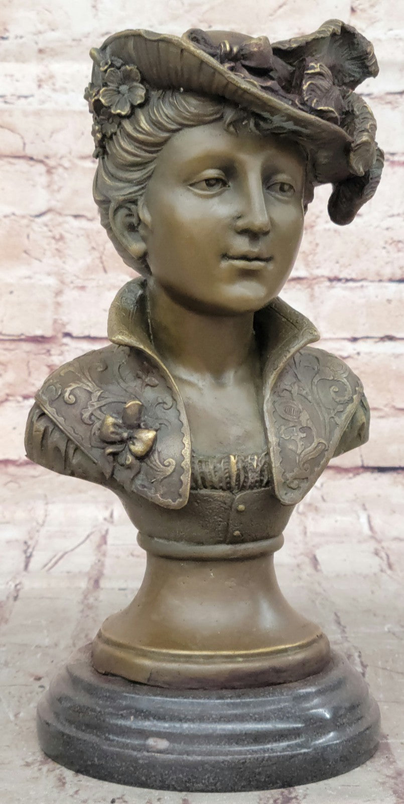 Handcrafted bronze sculpture SALE Nude Marble Milo By Signed Original Elegant