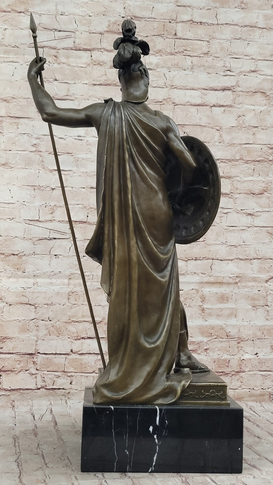 Art Deco Classic Large Roman Warrior/Soldier Museum Quality Bronze Sculpture