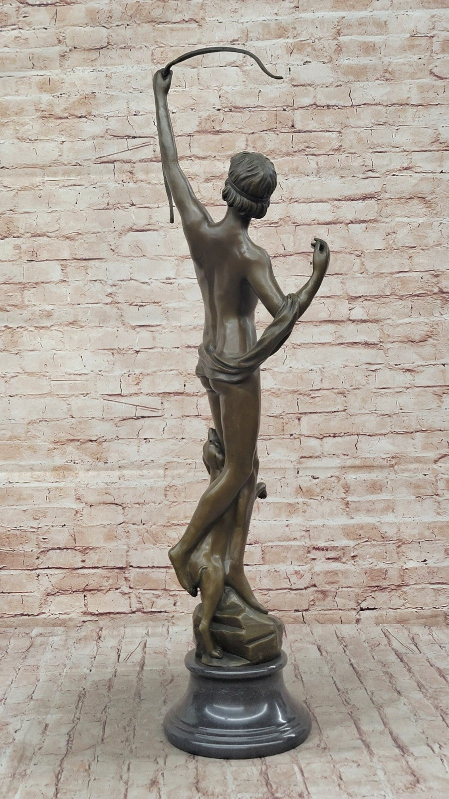 Nude Tall Diane the Hunter Mythical Greek Mythology Classic Artwork Bronze Statue