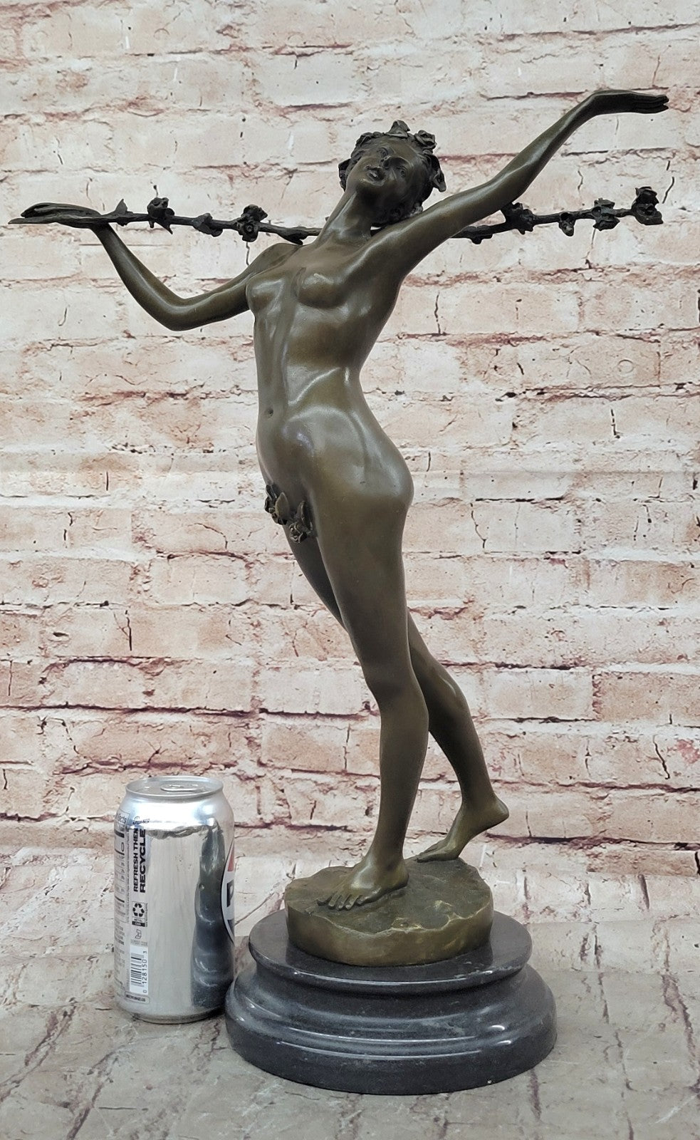 Art Deco Original Vitaleh Nude Dancer Hot Cast Museum Quality Artwork Figurine