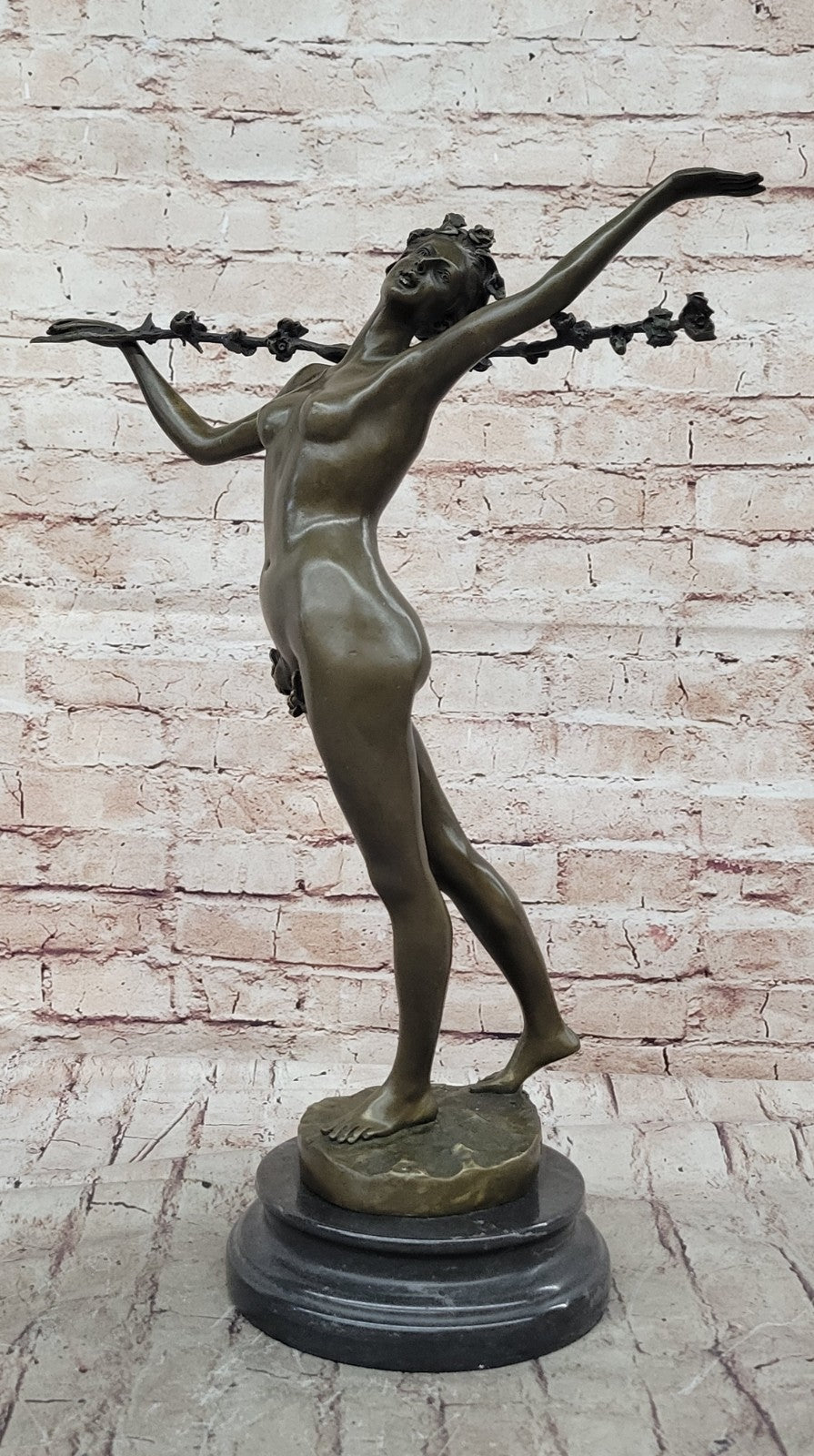 Art Deco Original Vitaleh Nude Dancer Hot Cast Museum Quality Artwork Figurine
