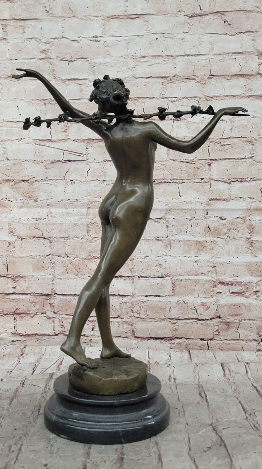 Art Deco Original Vitaleh Nude Dancer Hot Cast Museum Quality Artwork Figurine