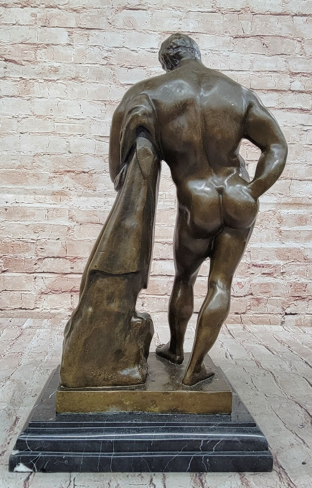 Glycon Signed Bronze Statue Farnese Hercules Greek Mythology Collector Edition