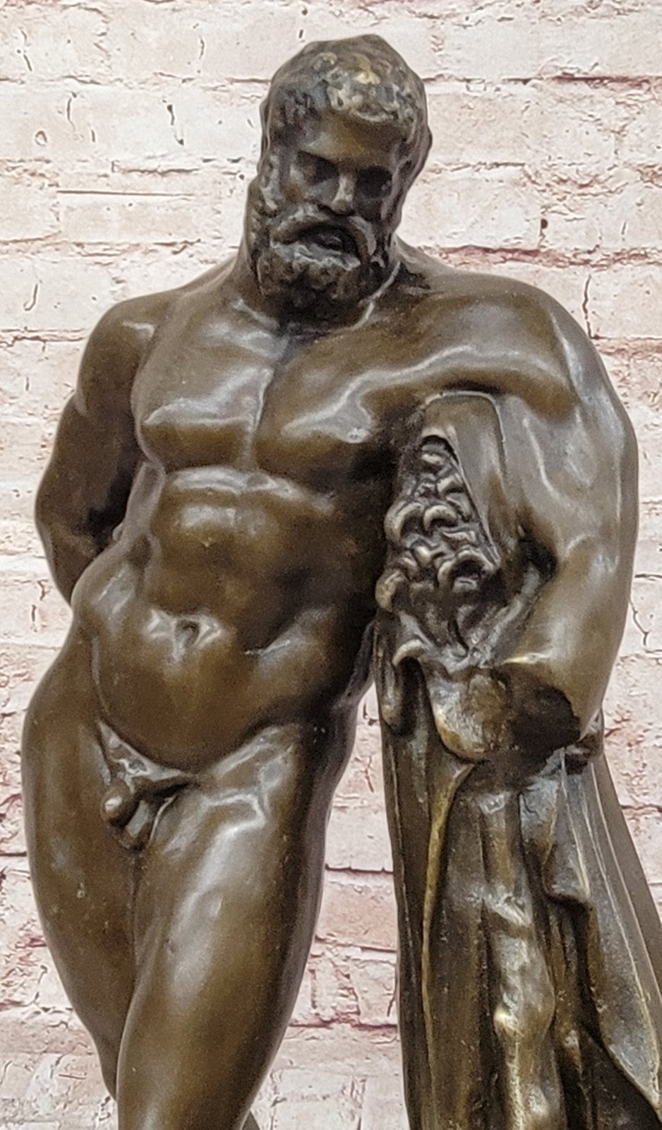 Glycon Signed Bronze Statue Farnese Hercules Greek Mythology Collector Edition