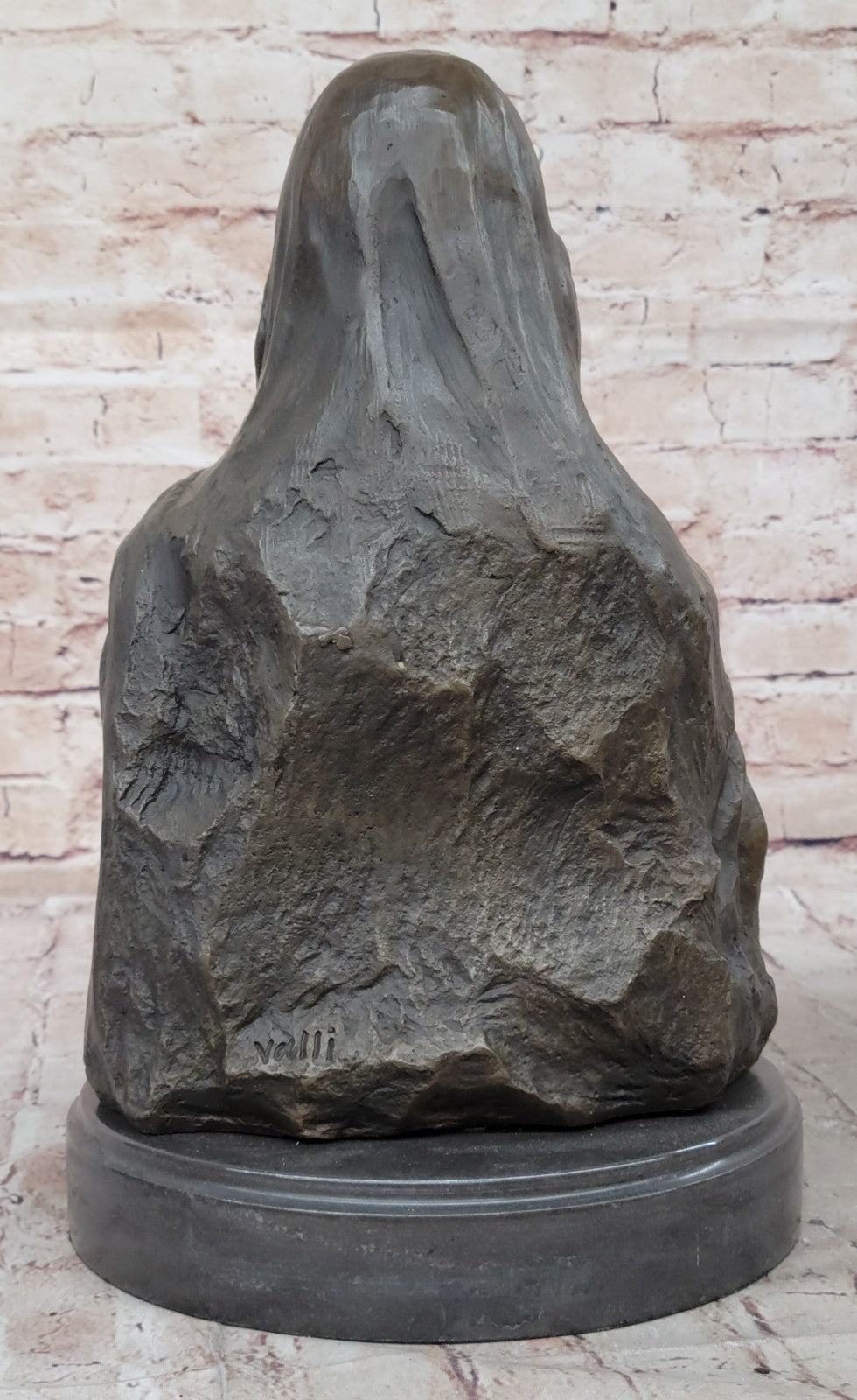 32 CM Western Art Deco Pure Bronze Copper Mona Lisa Smile Art Ornament Sculpture