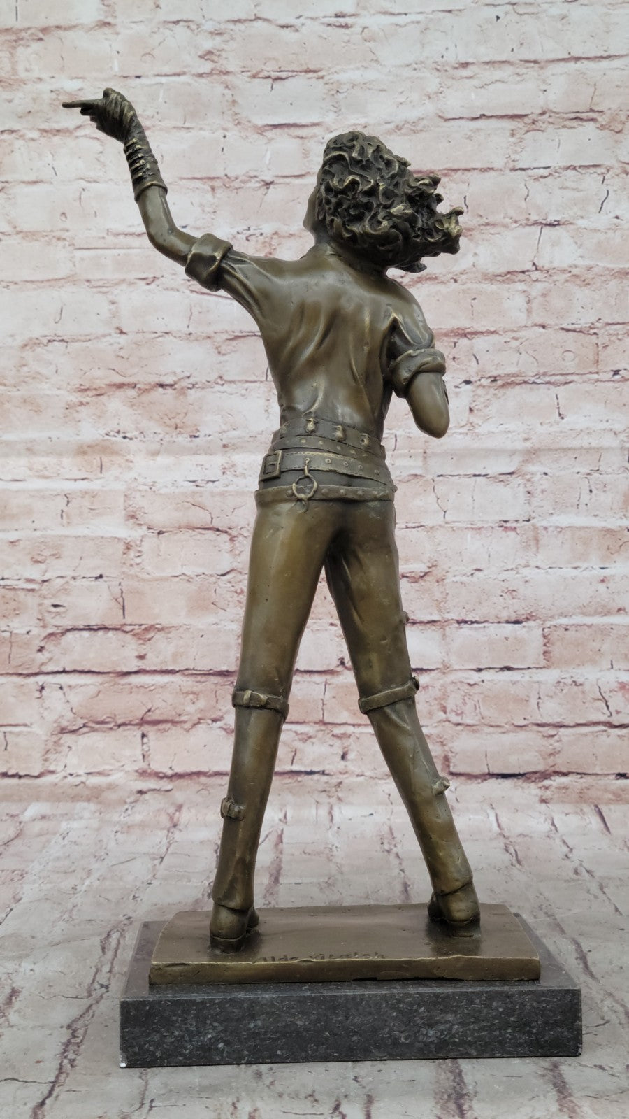 King Of Pop Dancer Popular Performance solid Bronze Copper Fine Art Statue gift
