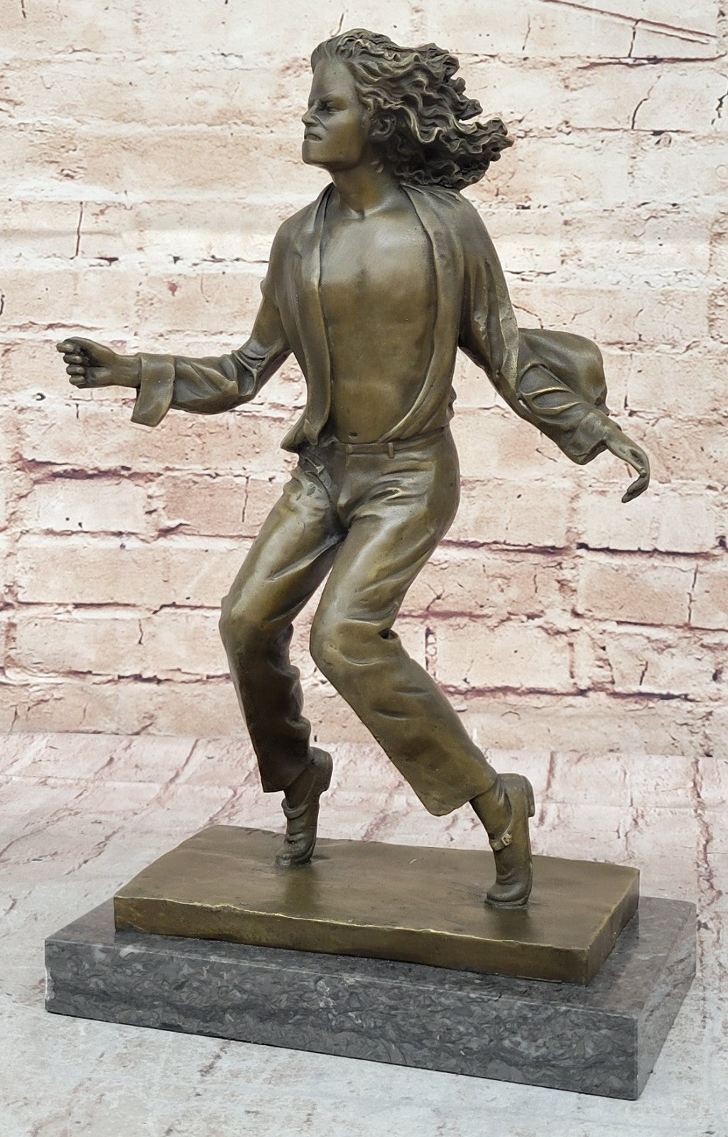 American Icon Michael Jackson Trophy Bronze Singer Memorabilia Sculpture Figure