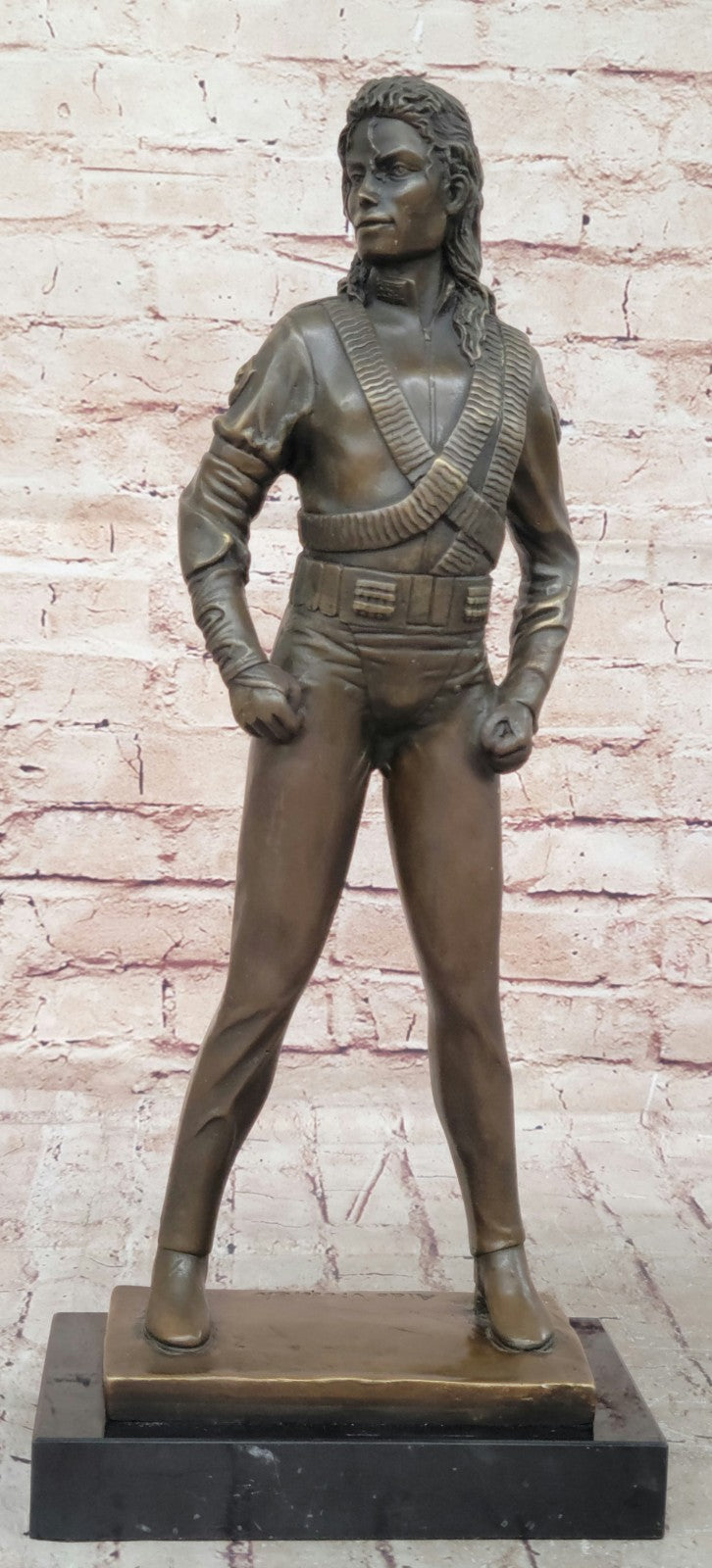 Aldo Vitaleh`s Tribute to Michael Jackson: Handcrafted Bronze Statue, Music Lover`s Delight