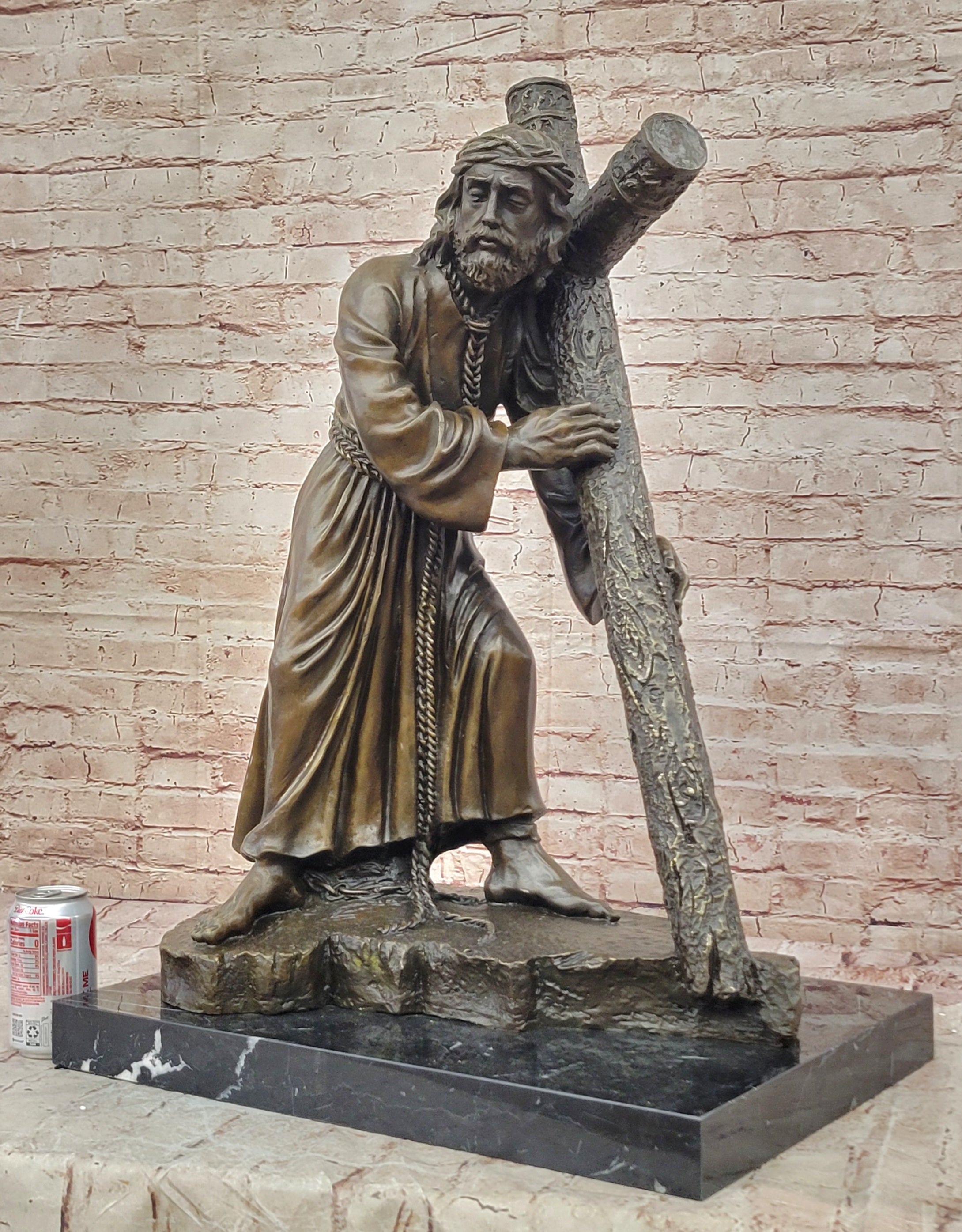 100% Solid Bronze Jesus Christ Church Home Decoration Sculpture Figurine Figure