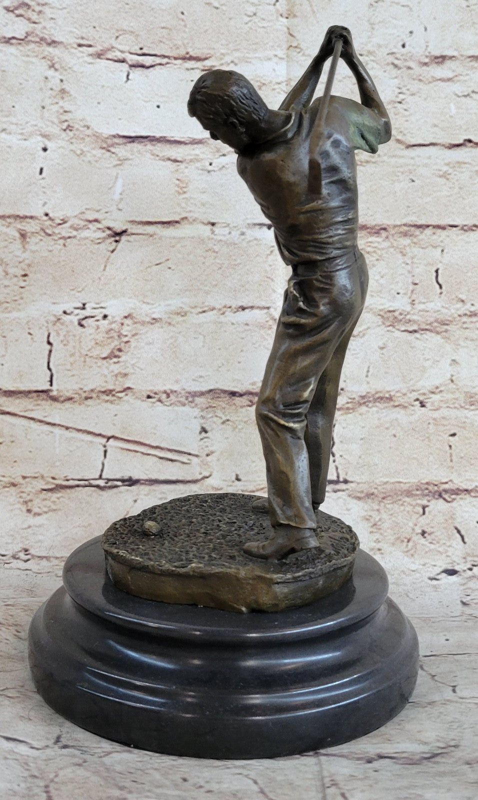 Ben Hogan Male Golfer Golf Club Collector Masters Champion Bronze Marble Statue