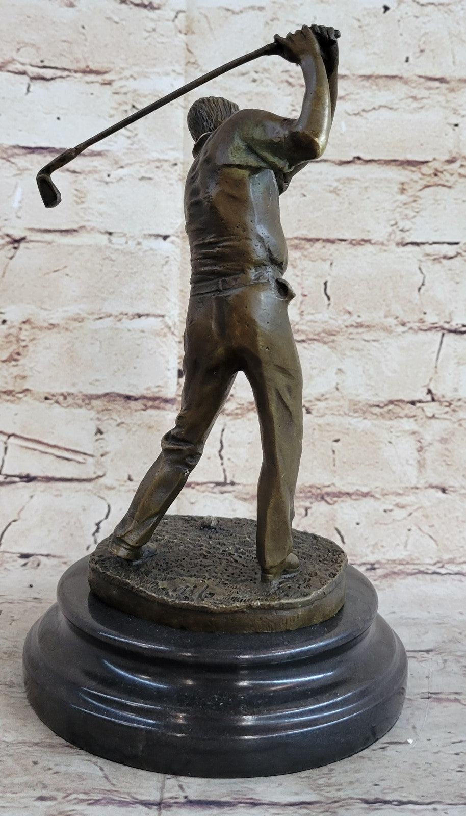 Ben Hogan Male Golfer Golf Club Collector Masters Champion Bronze Marble Statue