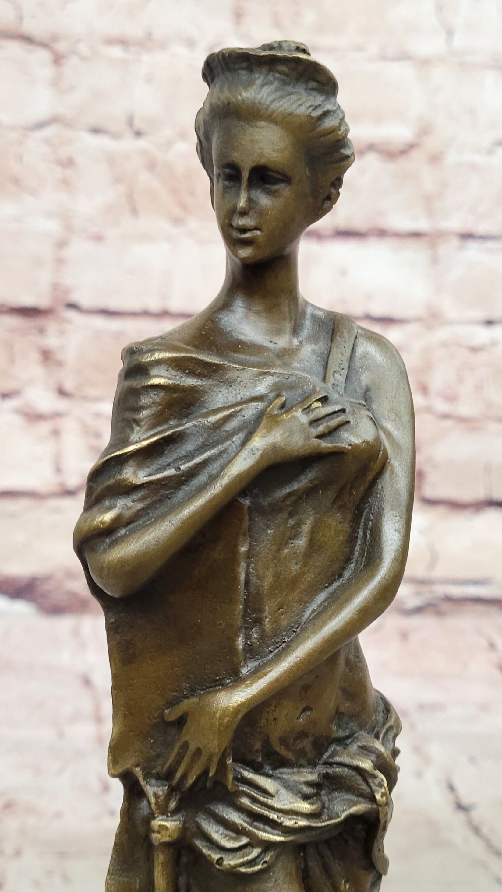 Jean Patoue Bronze Sculpture Statue Victorian Maiden Hand Made Figurine Sale