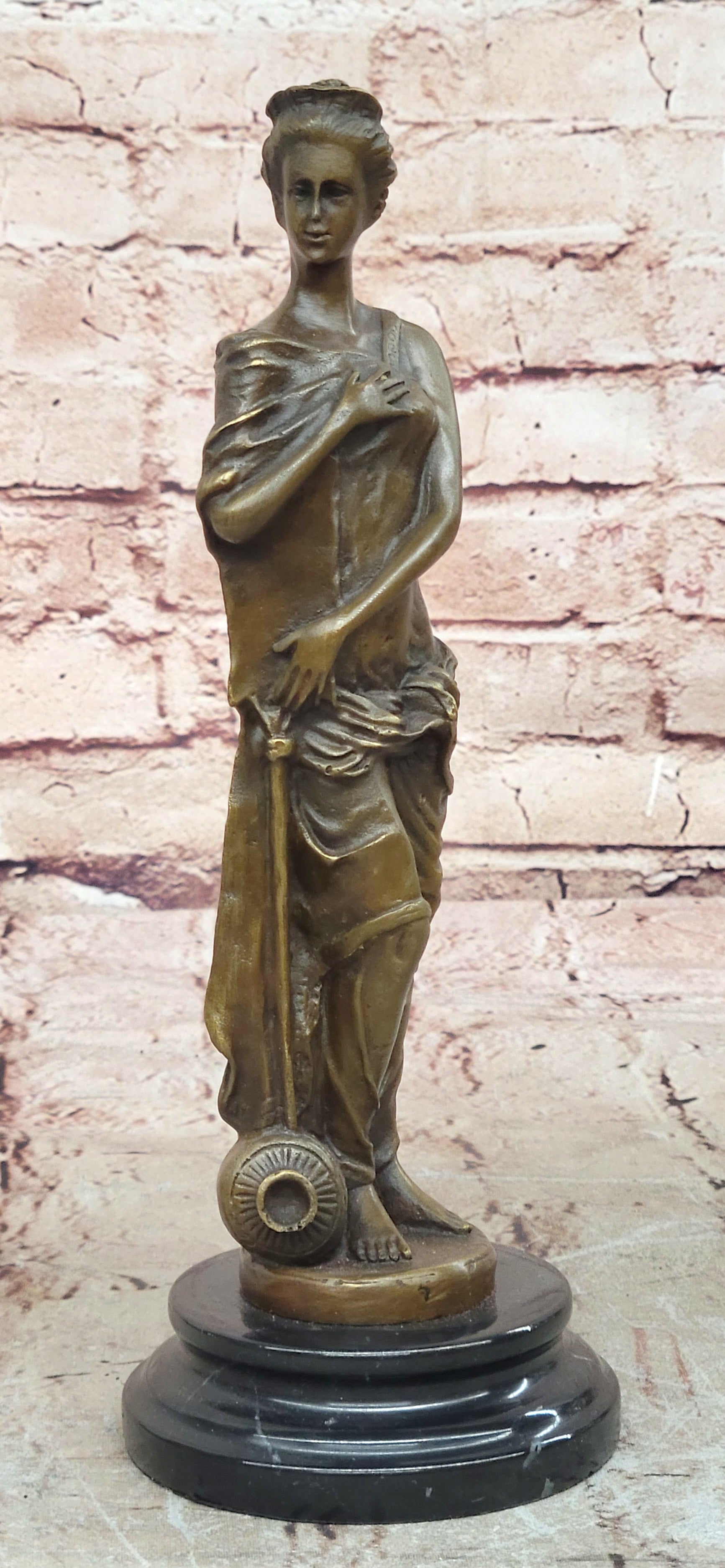 Jean Patoue Bronze Sculpture Statue Victorian Maiden Hand Made Figurine Sale