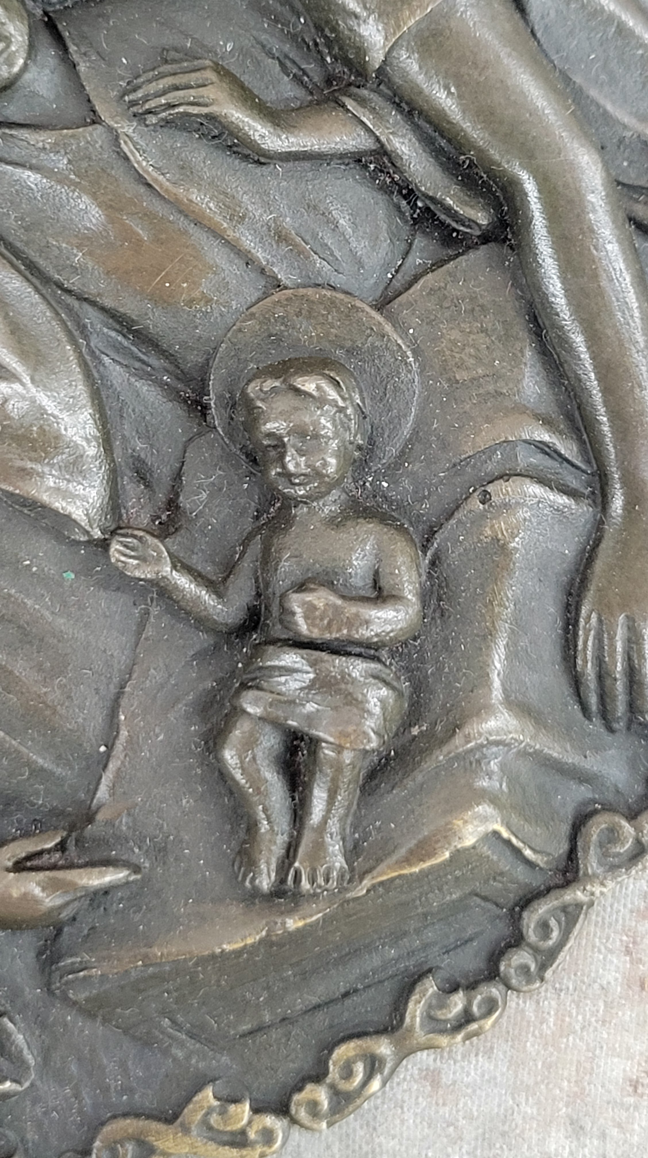 Handcrafted bronze sculpture SALE Jesus Cast Hot Style Modern Nativity Genesis