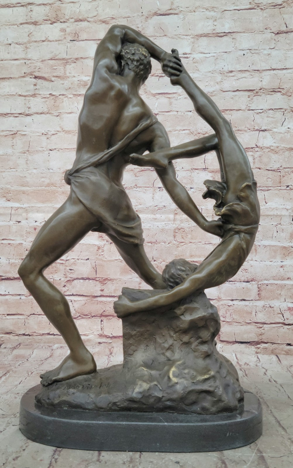 Signed Original Aldo Vitaleh Greek God Wrestling Hot Cast Classic Artwork Figure